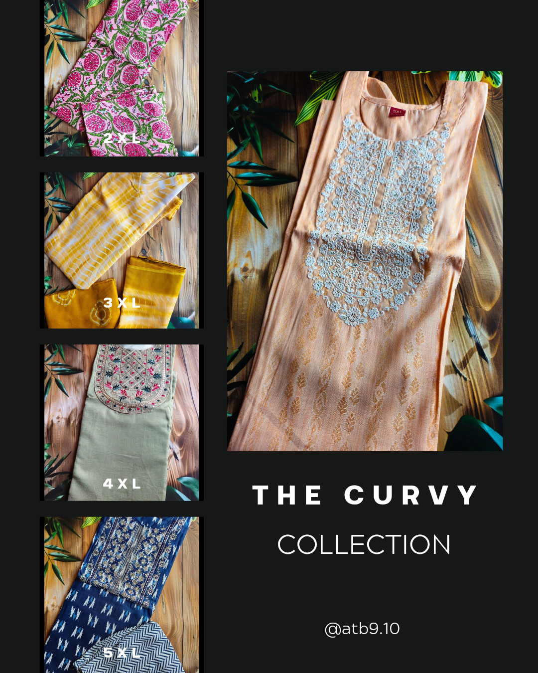 Plus size kurtas and kurta sets 