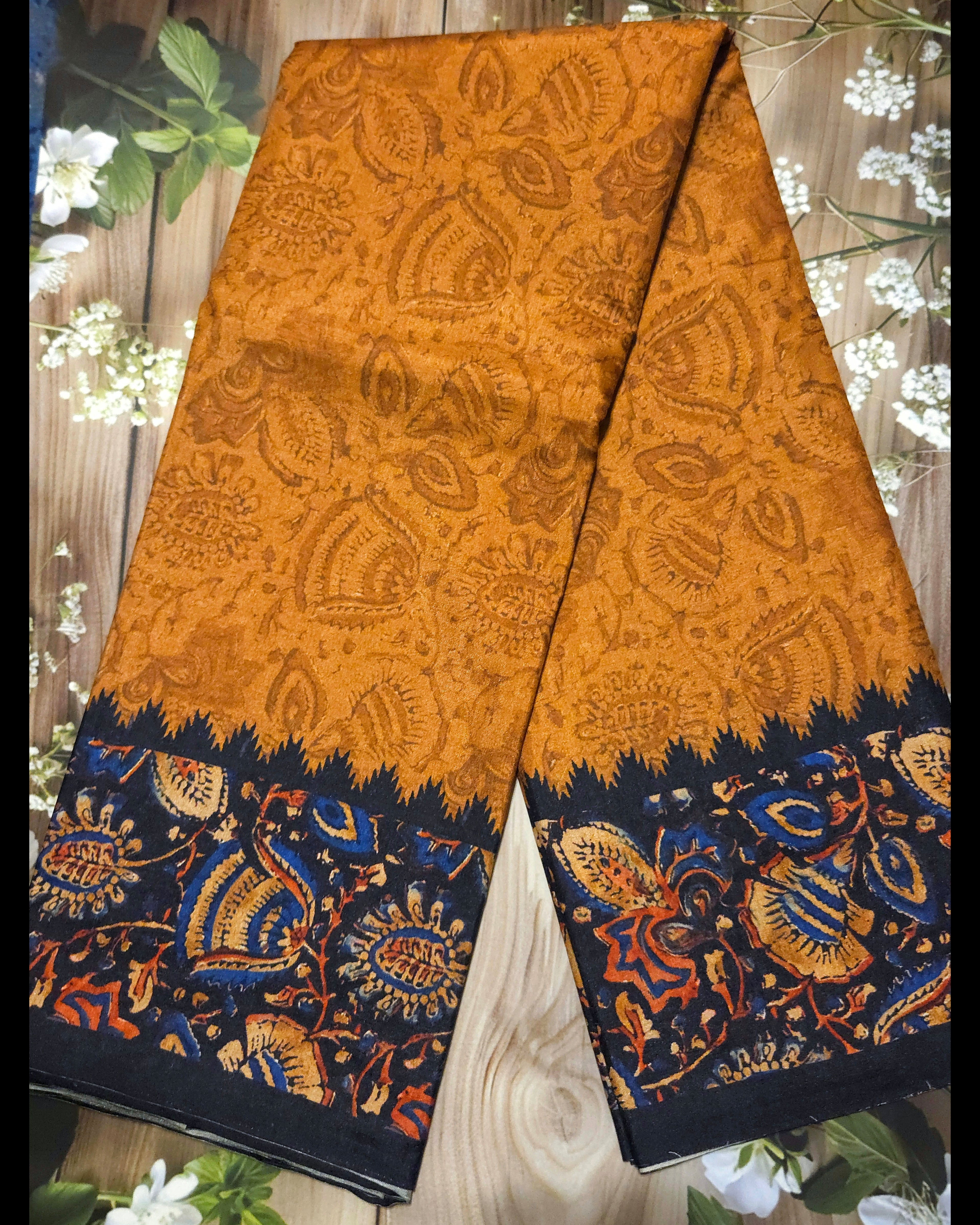 Ajrakh print -Manipuri Semi Silk-ATB - All things Beautiful ✨️ 