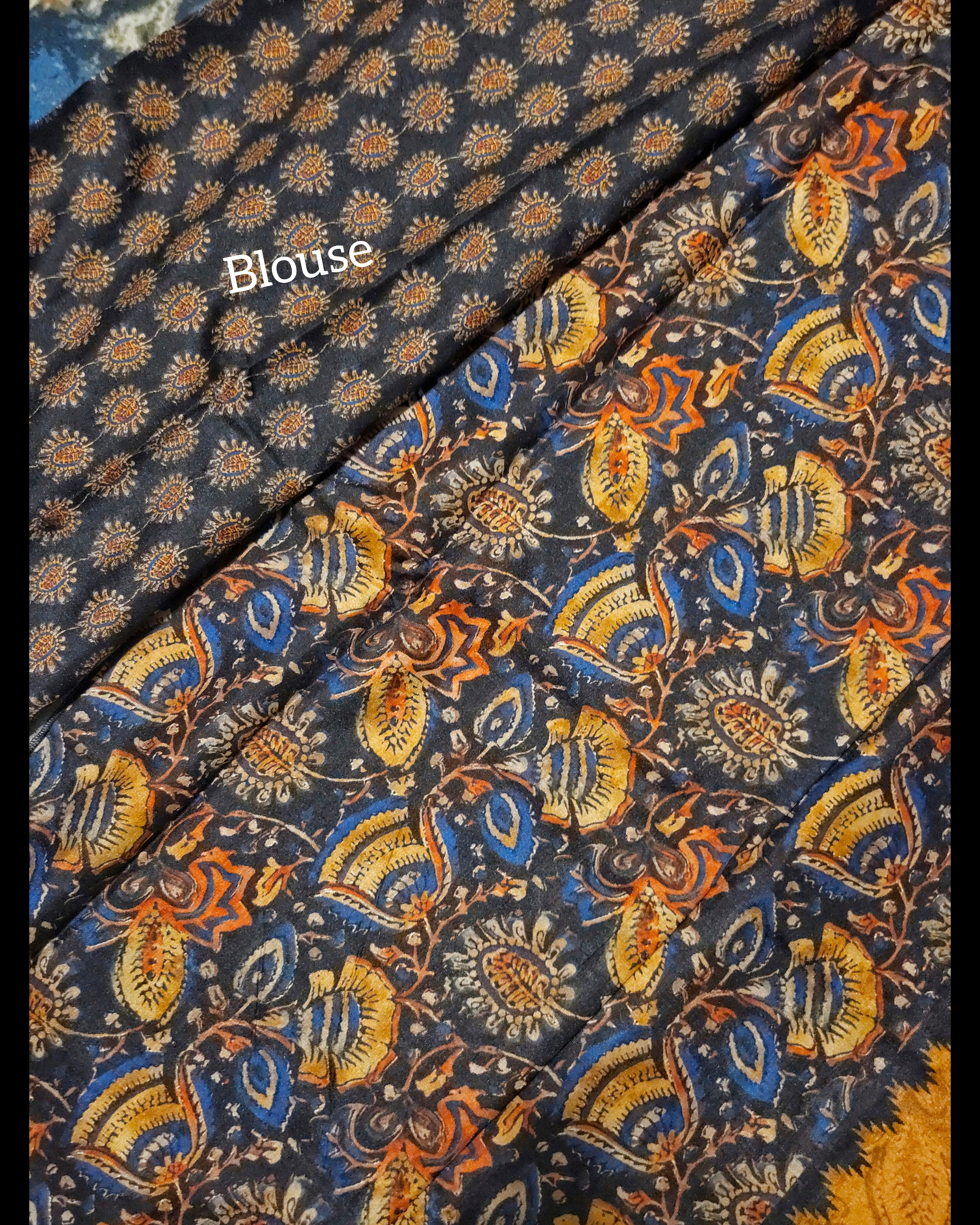 Ajrakh print -Manipuri Semi Silk-ATB - All things Beautiful ✨️ 