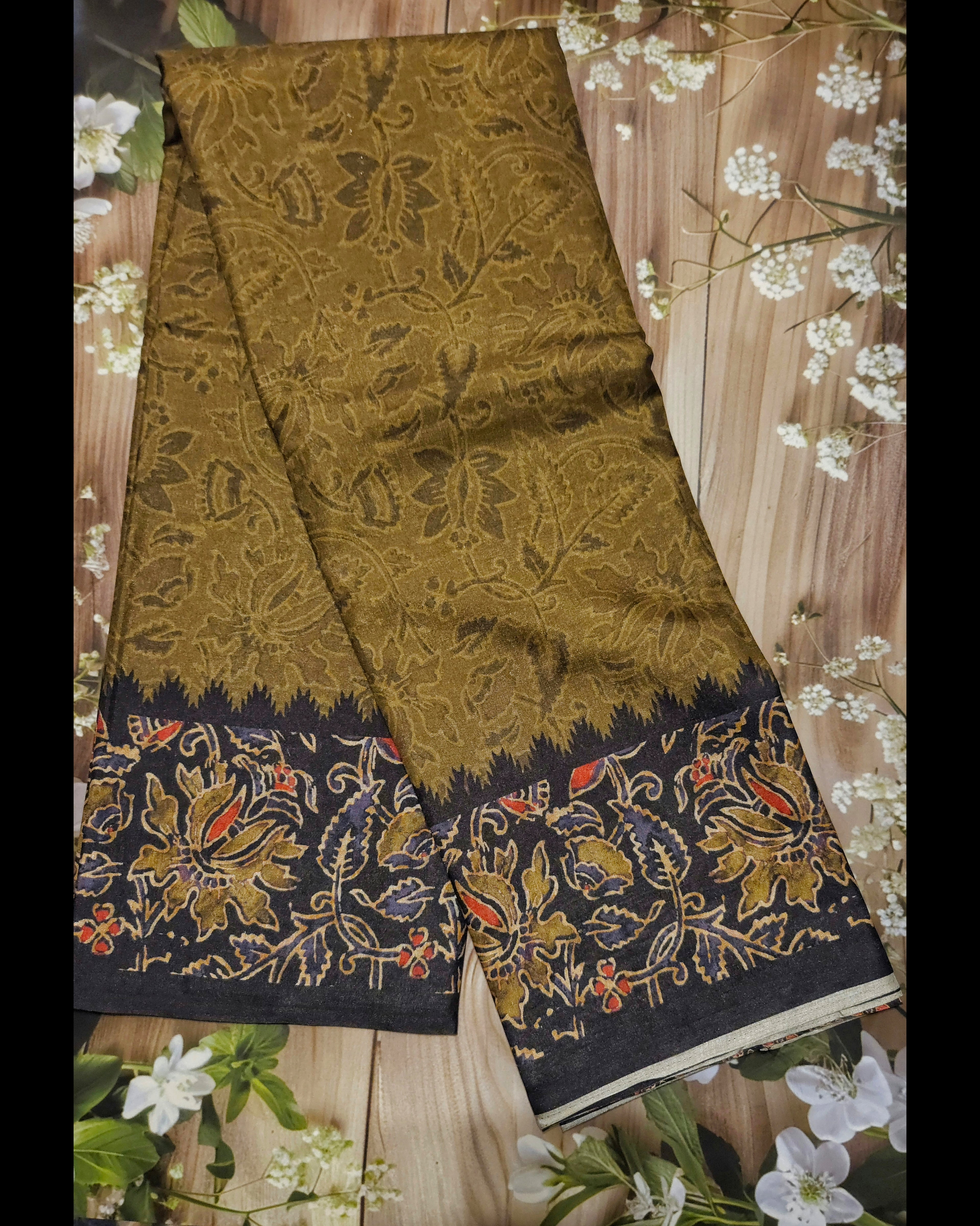 Ajrakh print -Manipuri Semi Silk-ATB - All things Beautiful ✨️ 