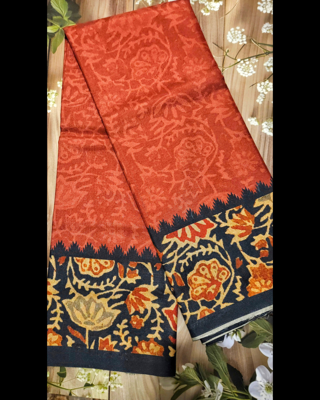 Ajrakh print -Manipuri Semi Silk-ATB - All things Beautiful ✨️ 