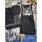 Black kurta set with dupatta -ATB - All things Beautiful ✨️ 