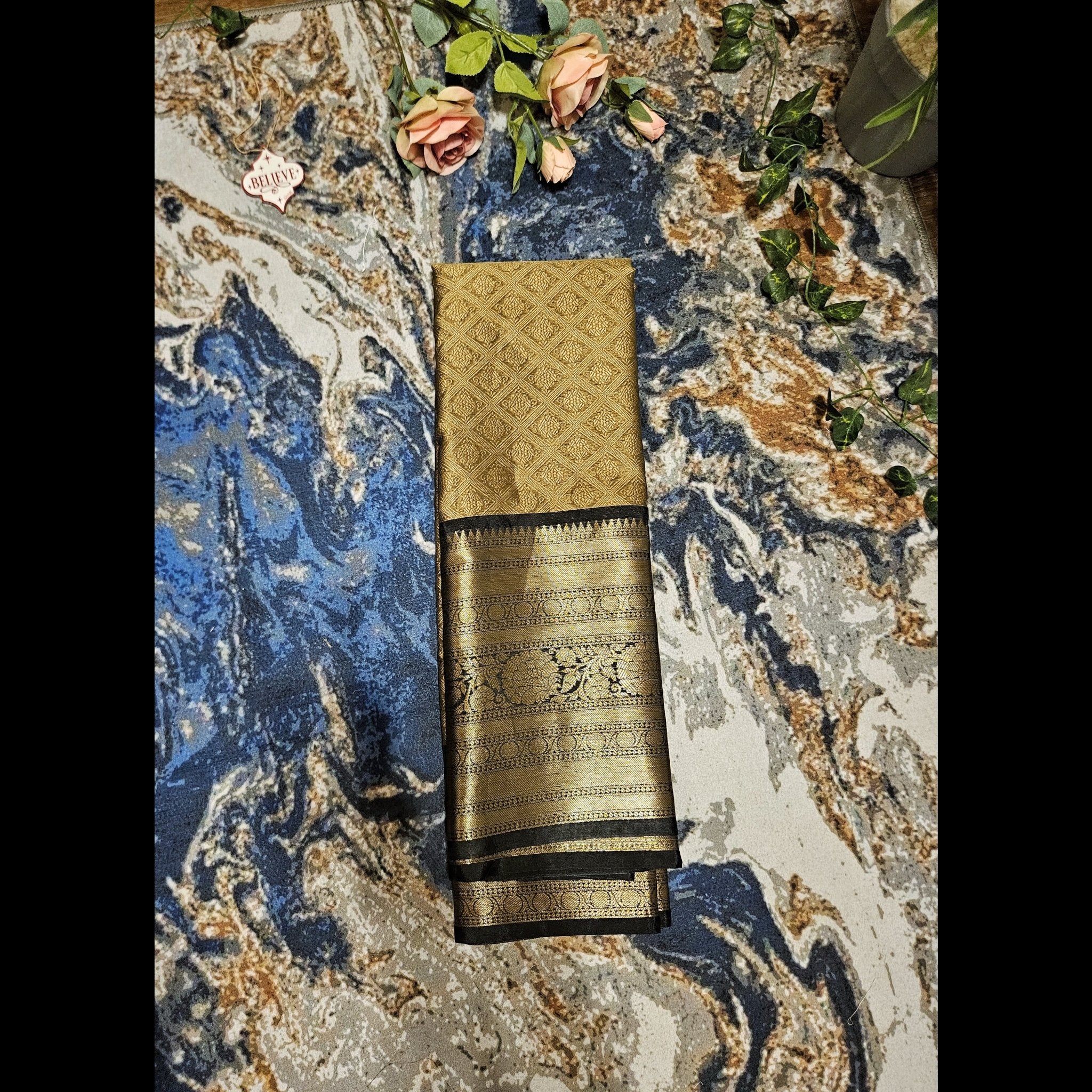 Coffee brown Kanchi Kora Saree - All things Beautiful ✨️ 