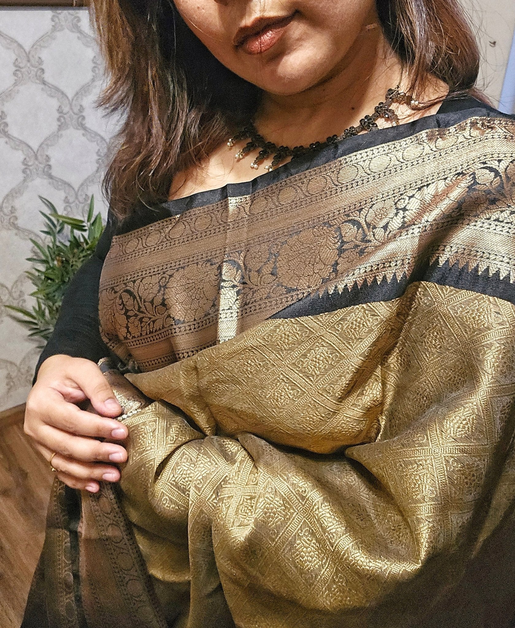 Coffee brown Kanchi Kora Saree - All things Beautiful ✨️ 