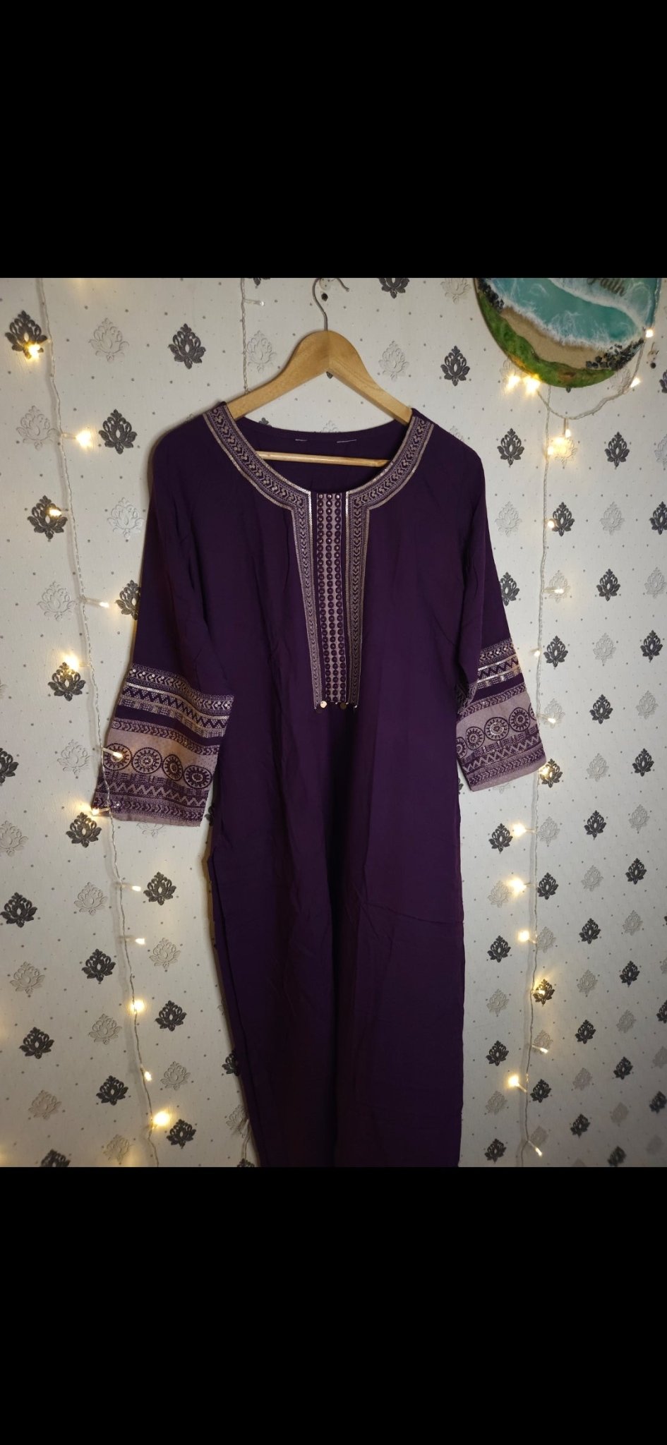 Daily wear kurta with embroidered neck and sleeves - All things Beautiful ✨️  #