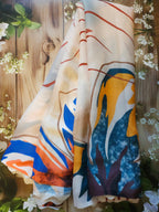 Digital print- Moss Satin saree - ATB - All things Beautiful ✨️ 