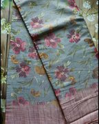 Handwoven Linen Saree - ATB - All things Beautiful ✨️ 