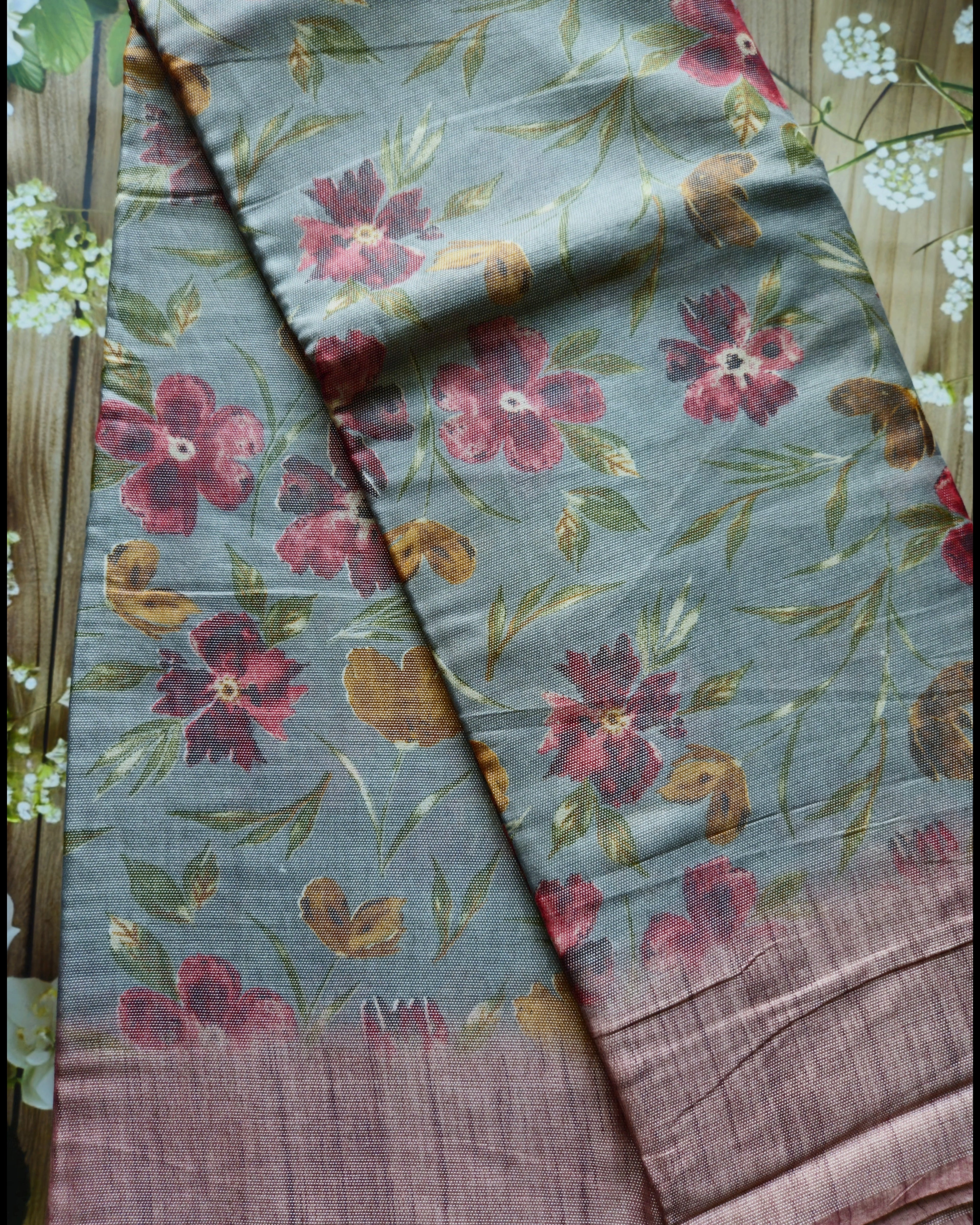 Handwoven Linen Saree - ATB - All things Beautiful ✨️ 