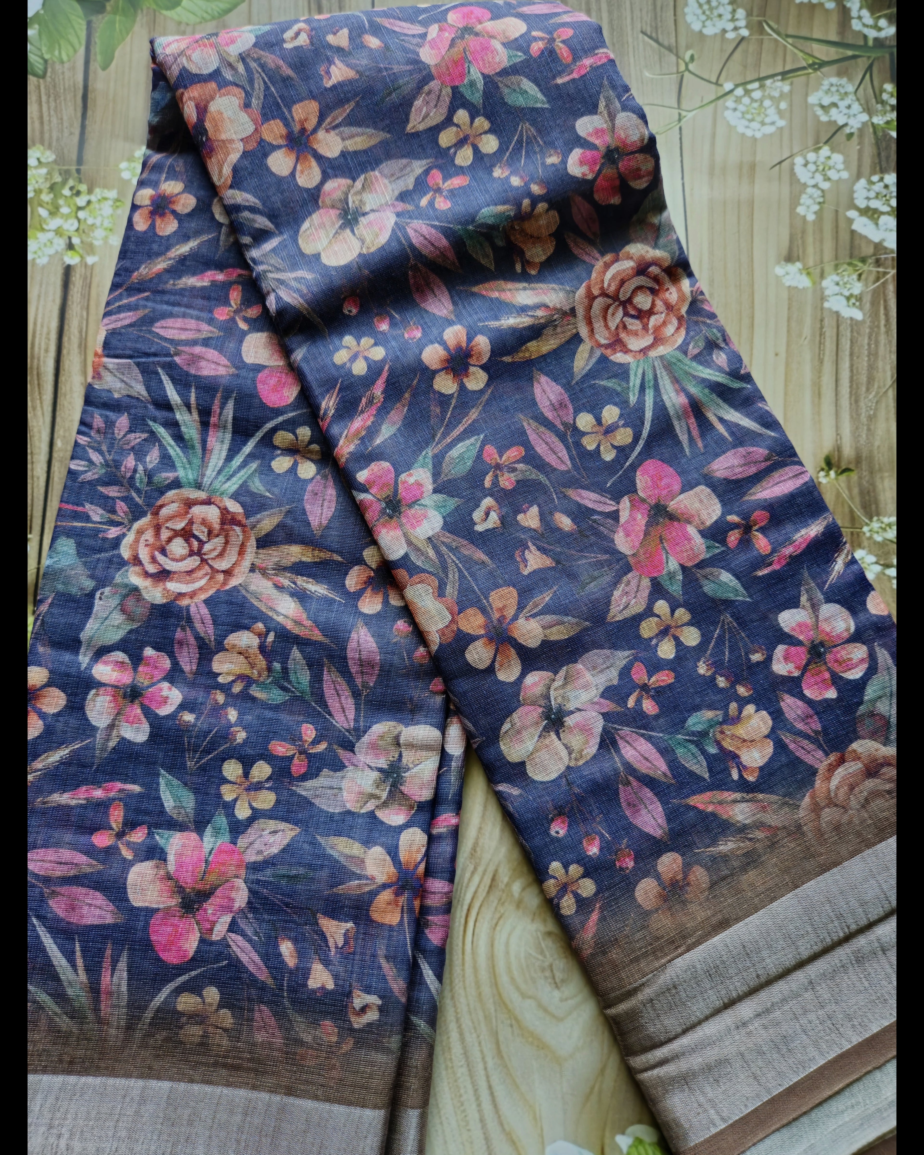 Handwoven Linen Saree - ATB - All things Beautiful ✨️ 