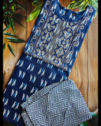 Ikkat print kurta set - curvy collection- ATB - All things Beautiful ✨️ 