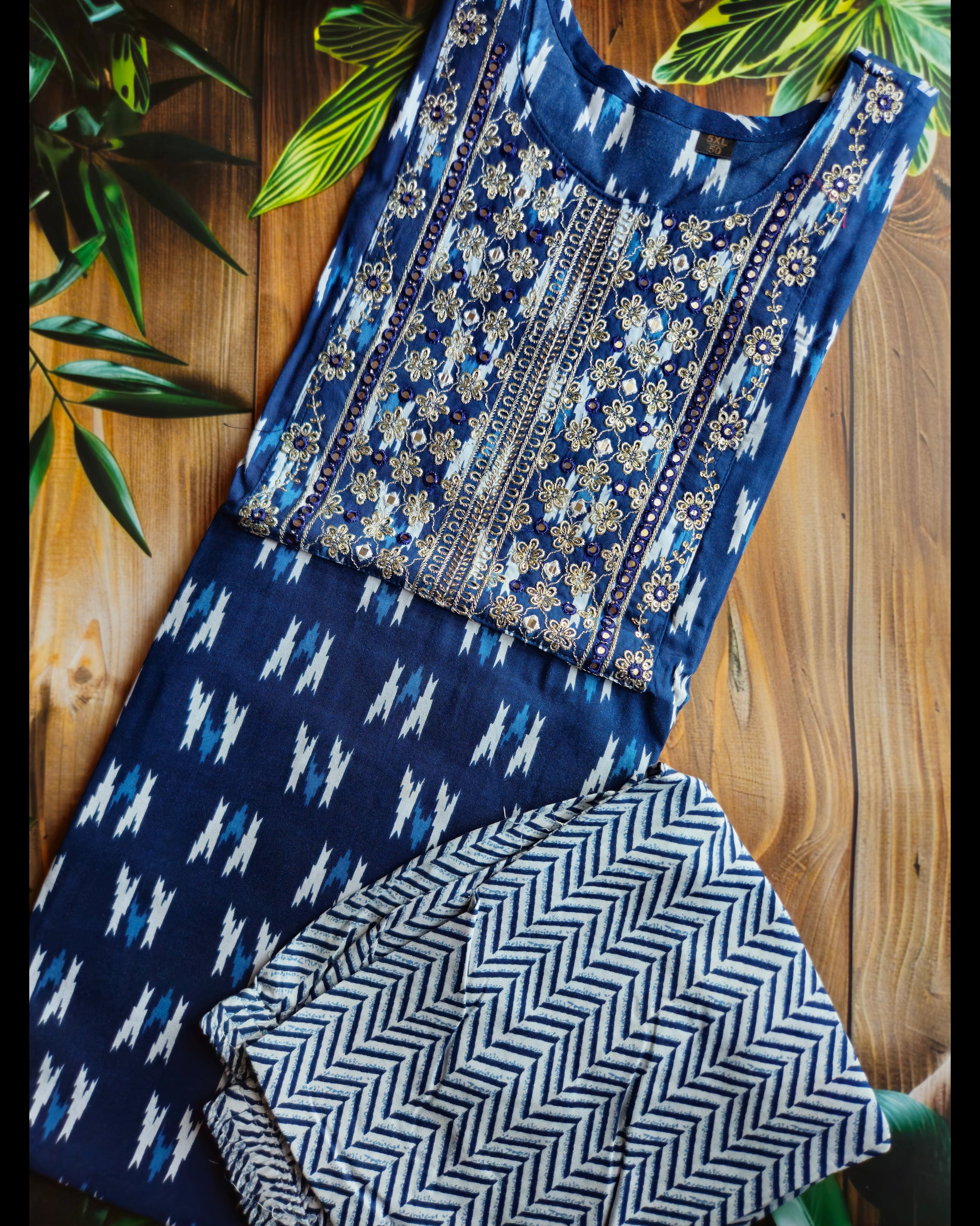 Ikkat print kurta set - curvy collection- ATB - All things Beautiful ✨️ 