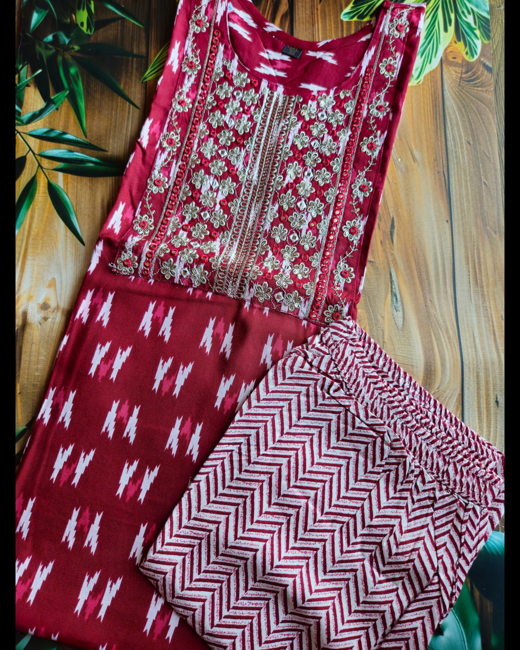 Ikkat print kurta set - curvy collection- ATB - All things Beautiful ✨️ 