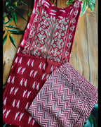 Ikkat print kurta set - curvy collection- ATB - All things Beautiful ✨️ 