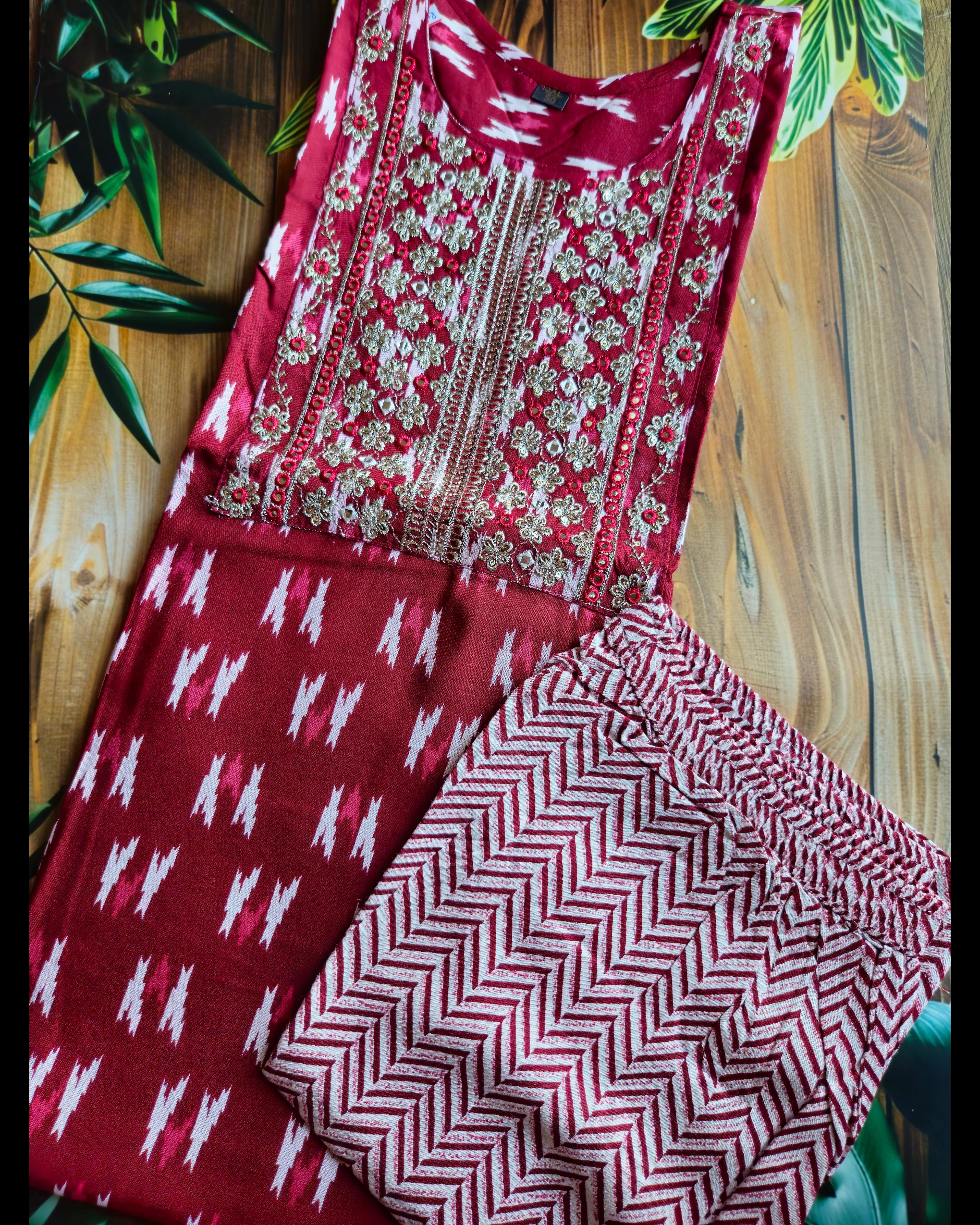 Ikkat print kurta set - curvy collection- ATB - All things Beautiful ✨️ 