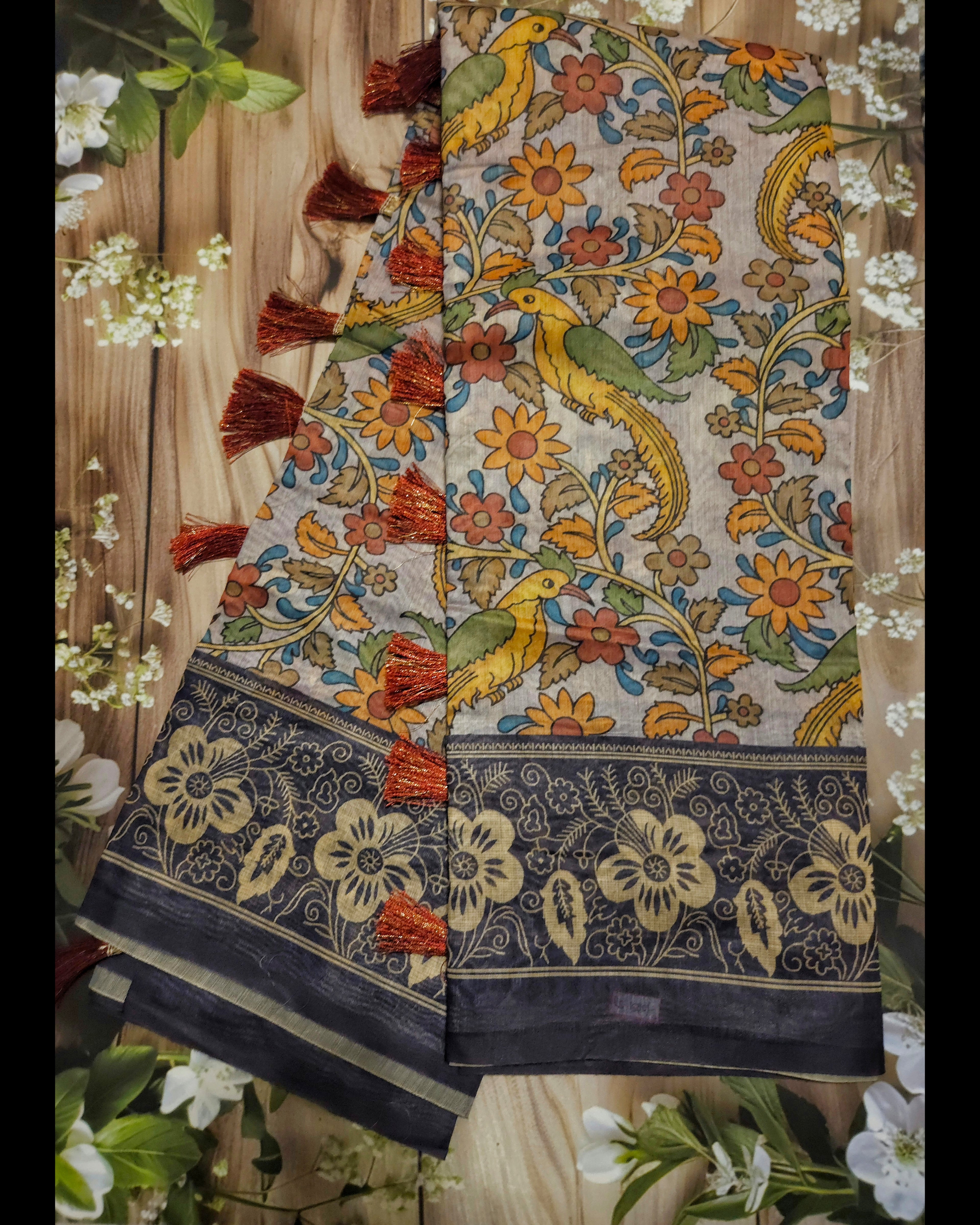 Kalamkari print - Chanderi Cotton Sarees - ATB - All things Beautiful ✨️ 