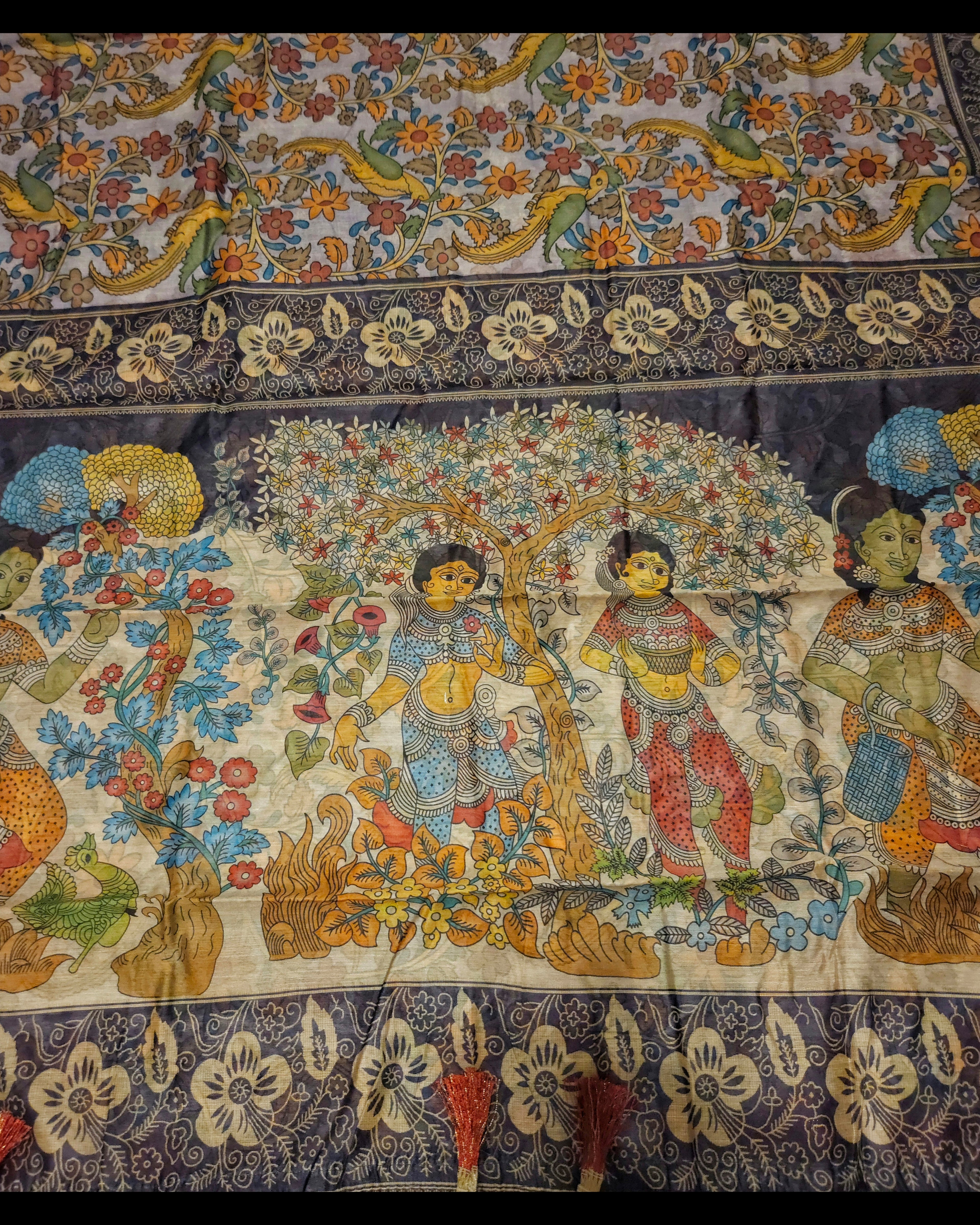 Kalamkari print - Chanderi Cotton Sarees - ATB - All things Beautiful ✨️ 