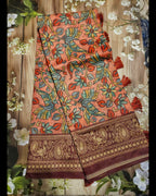 Kalamkari print - Chanderi Cotton Sarees - ATB - All things Beautiful ✨️ 