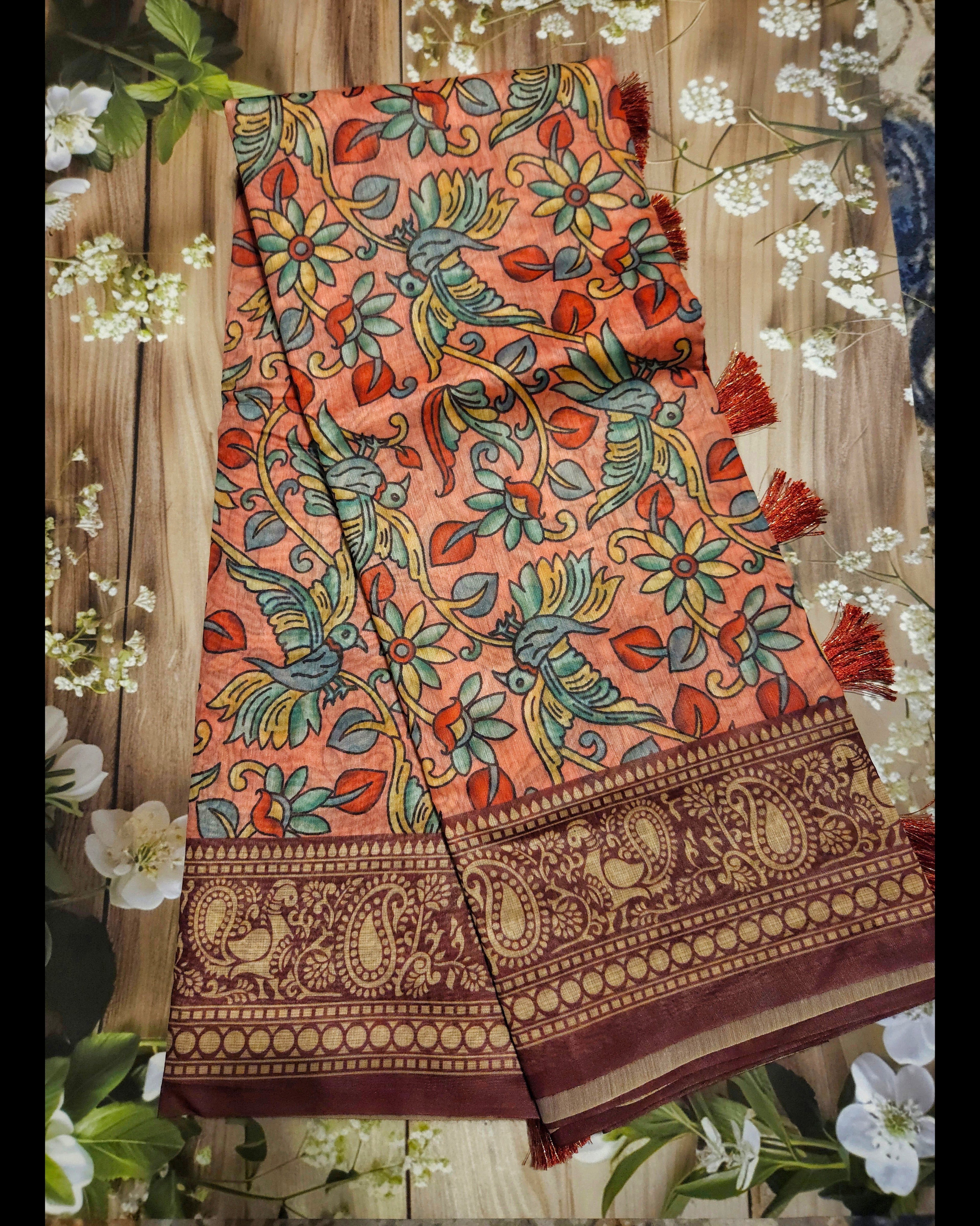 Kalamkari print - Chanderi Cotton Sarees - ATB - All things Beautiful ✨️ 