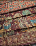 Kalamkari print - Chanderi Cotton Sarees - ATB - All things Beautiful ✨️ 