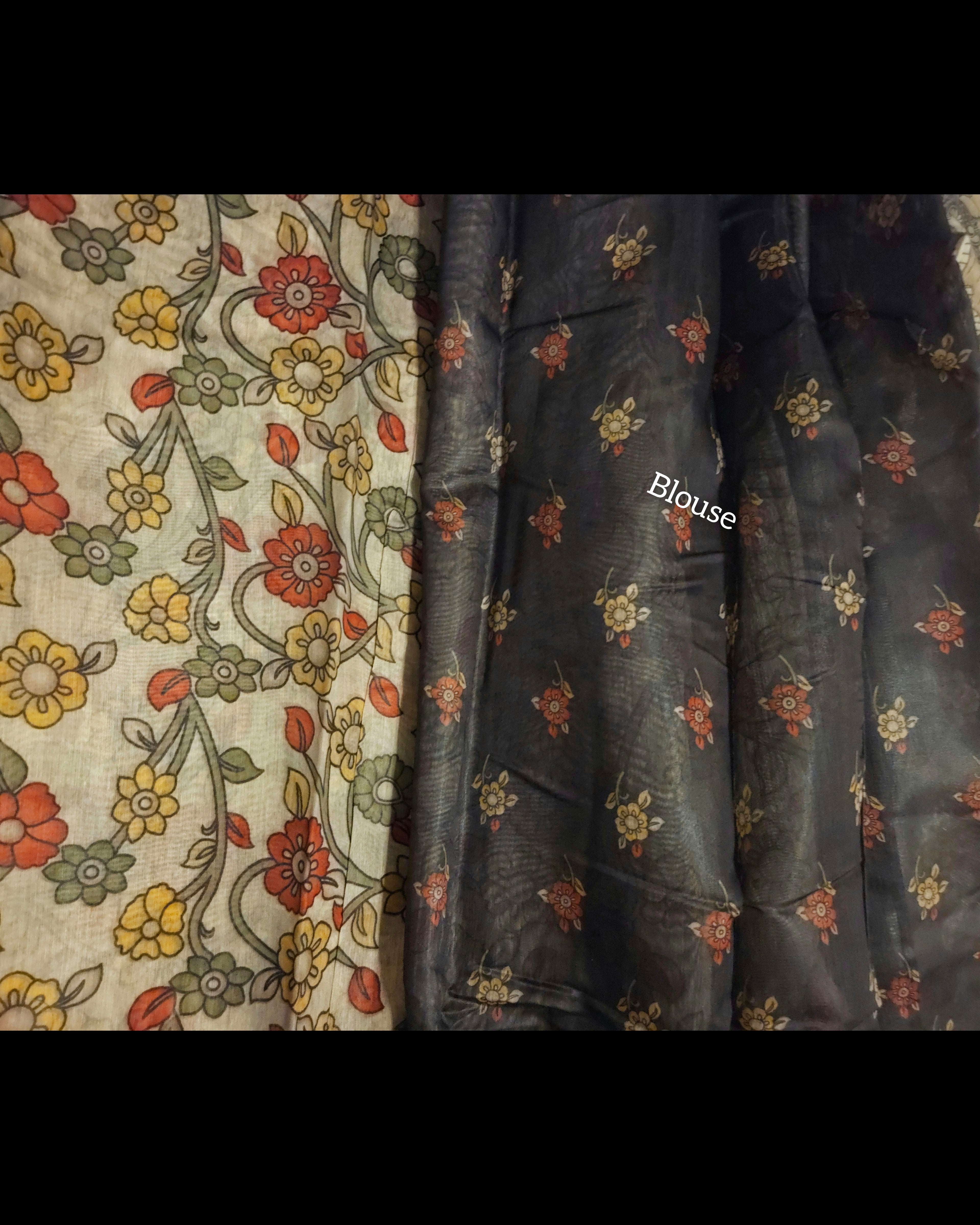 Kalamkari print - Chanderi Cotton Sarees - ATB - All things Beautiful ✨️ 