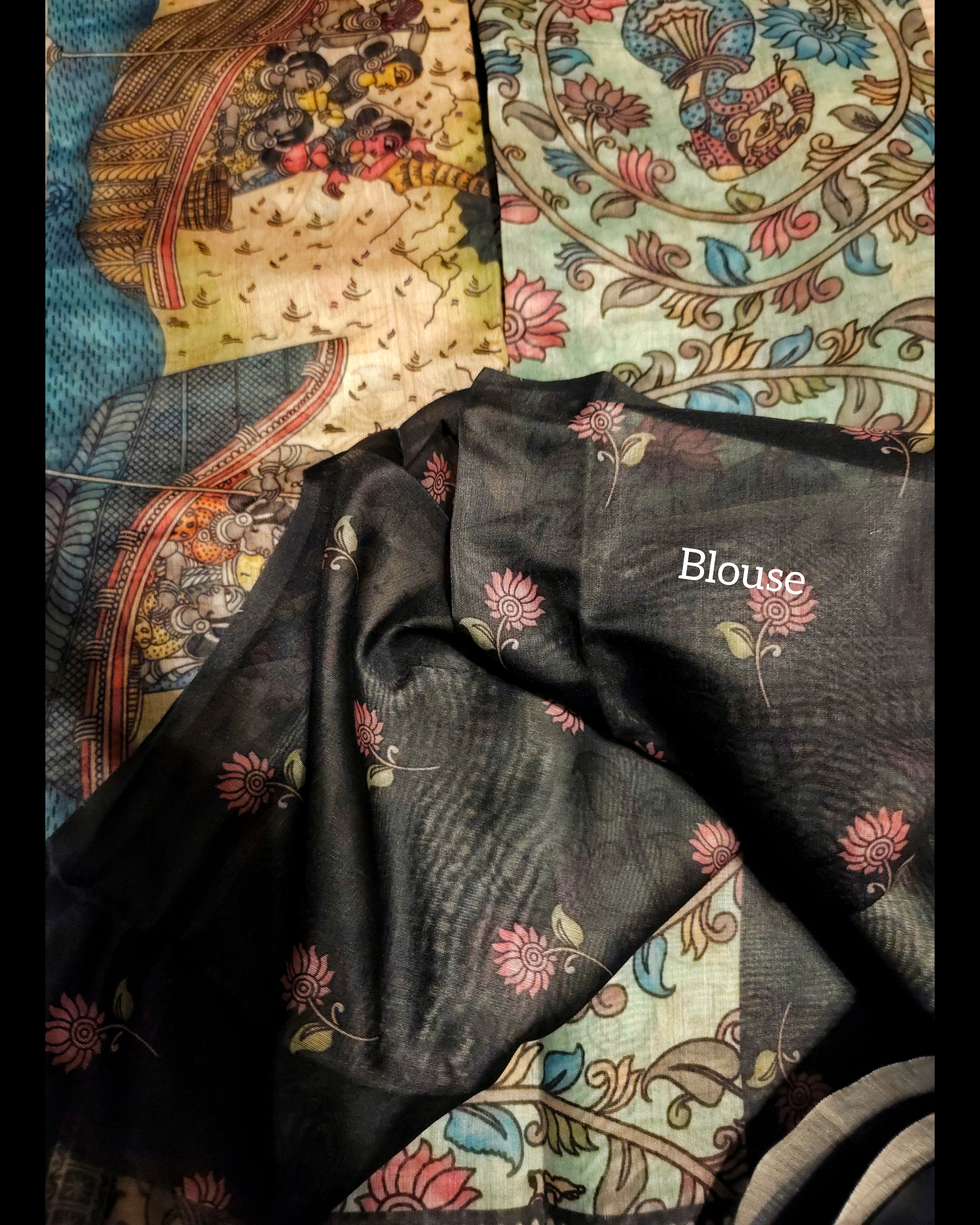 Kalamkari print - Chanderi Cotton Sarees - ATB - All things Beautiful ✨️ 