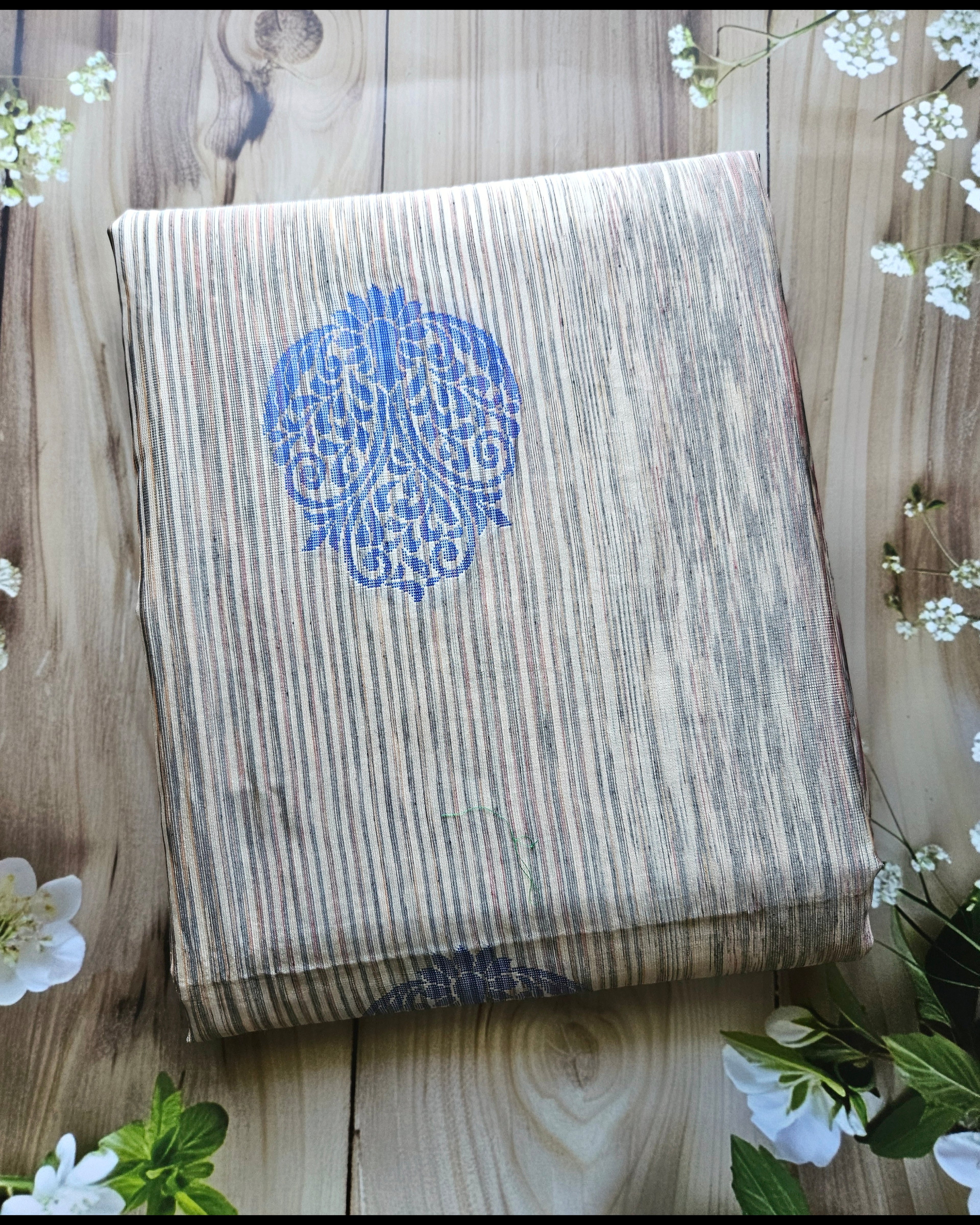 Light beige - Jute Cotton Handwoven Sarees - ATB - All things Beautiful ✨️ 