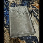 Metallic Grey Kubera Pattu saree - All things Beautiful ✨️ 