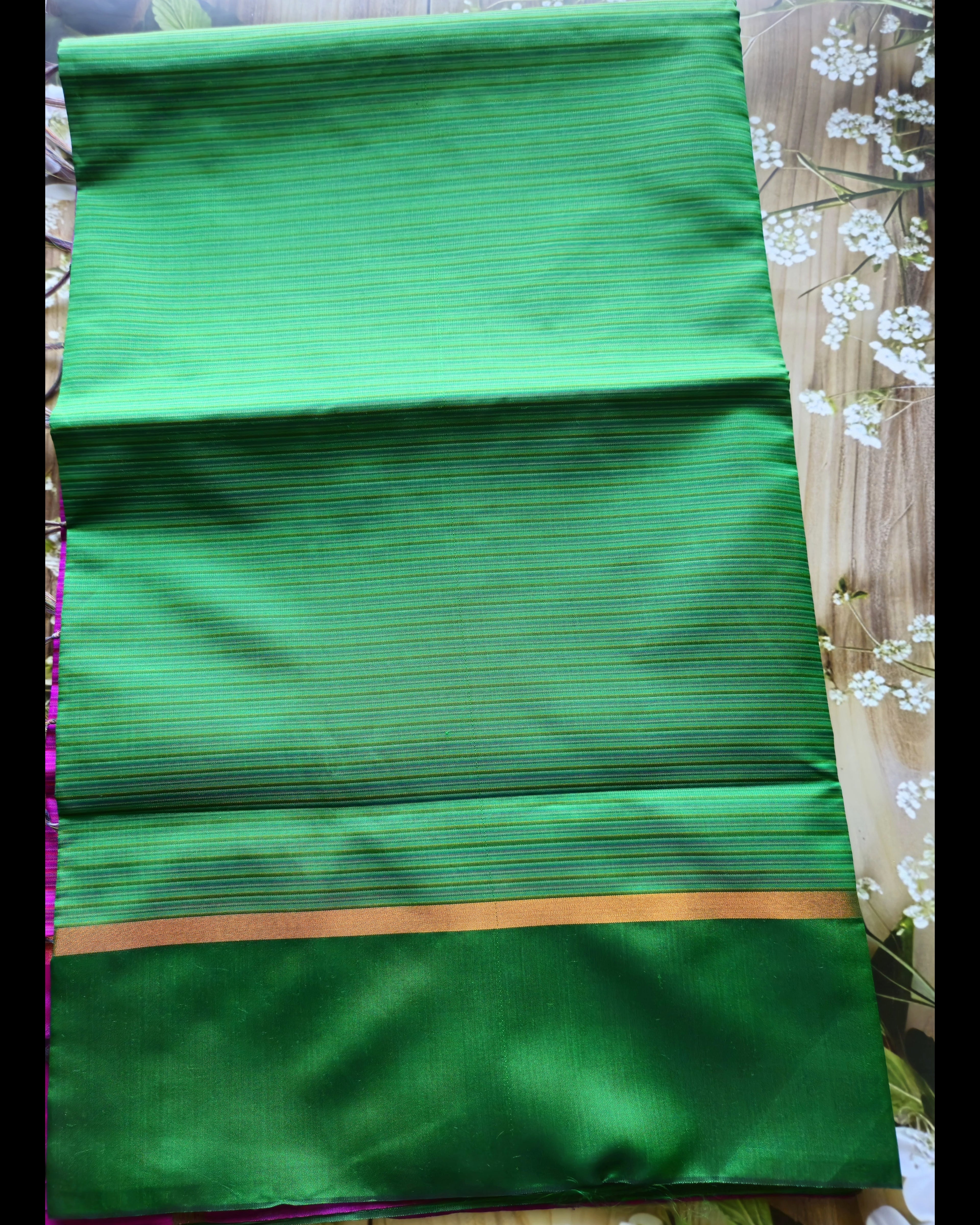 Parrot green- handloom silk saree - ATB - All things Beautiful ✨️ 