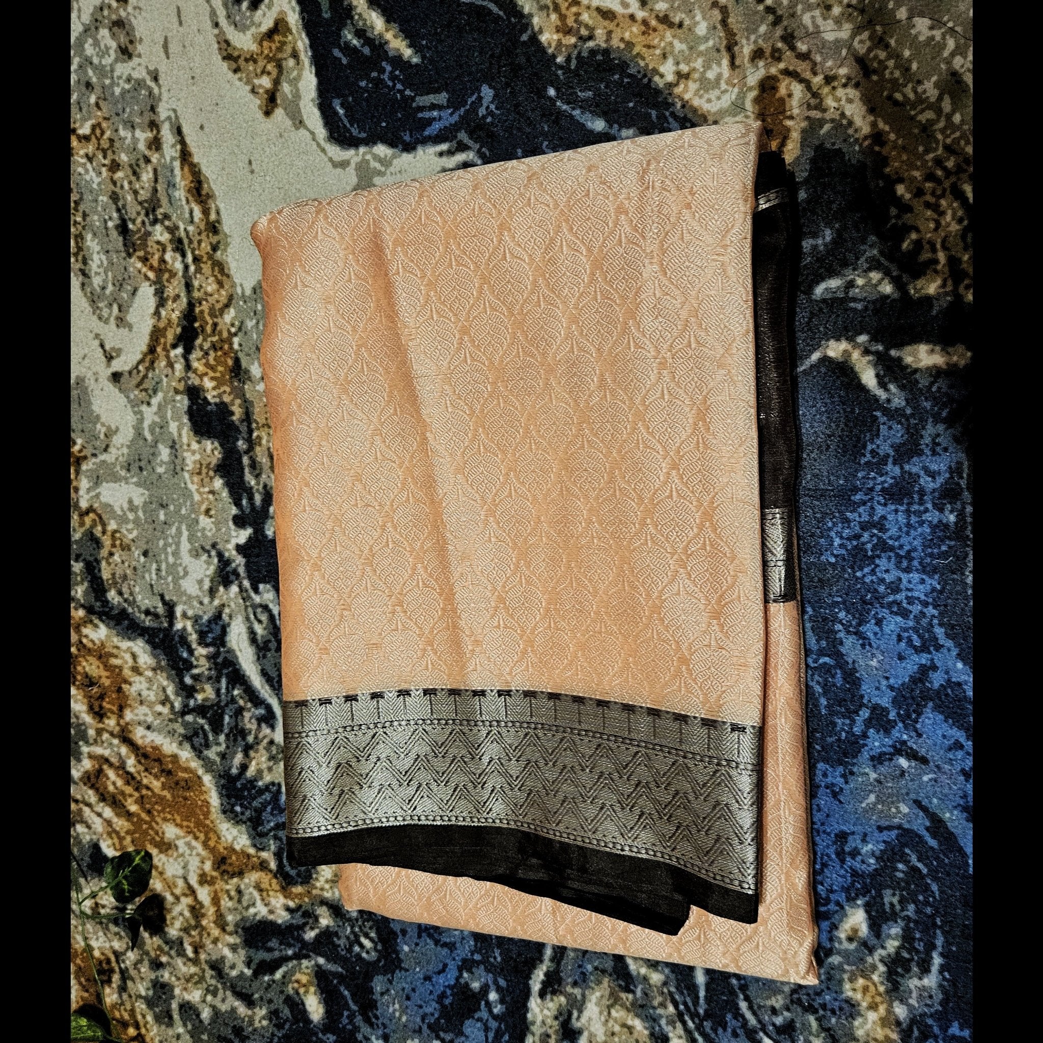 Salmon Pink Kora Muslin Saree - All things Beautiful ✨️ 