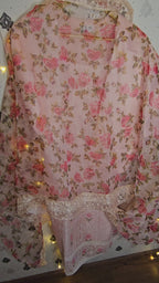 Baby Peach embroidered kurta set