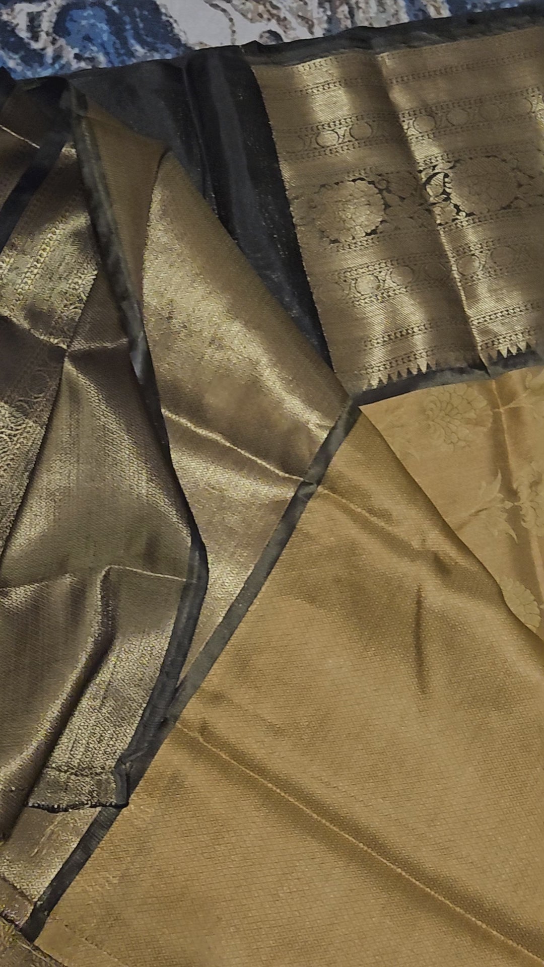 Coffee brown Kanchi Kora Saree