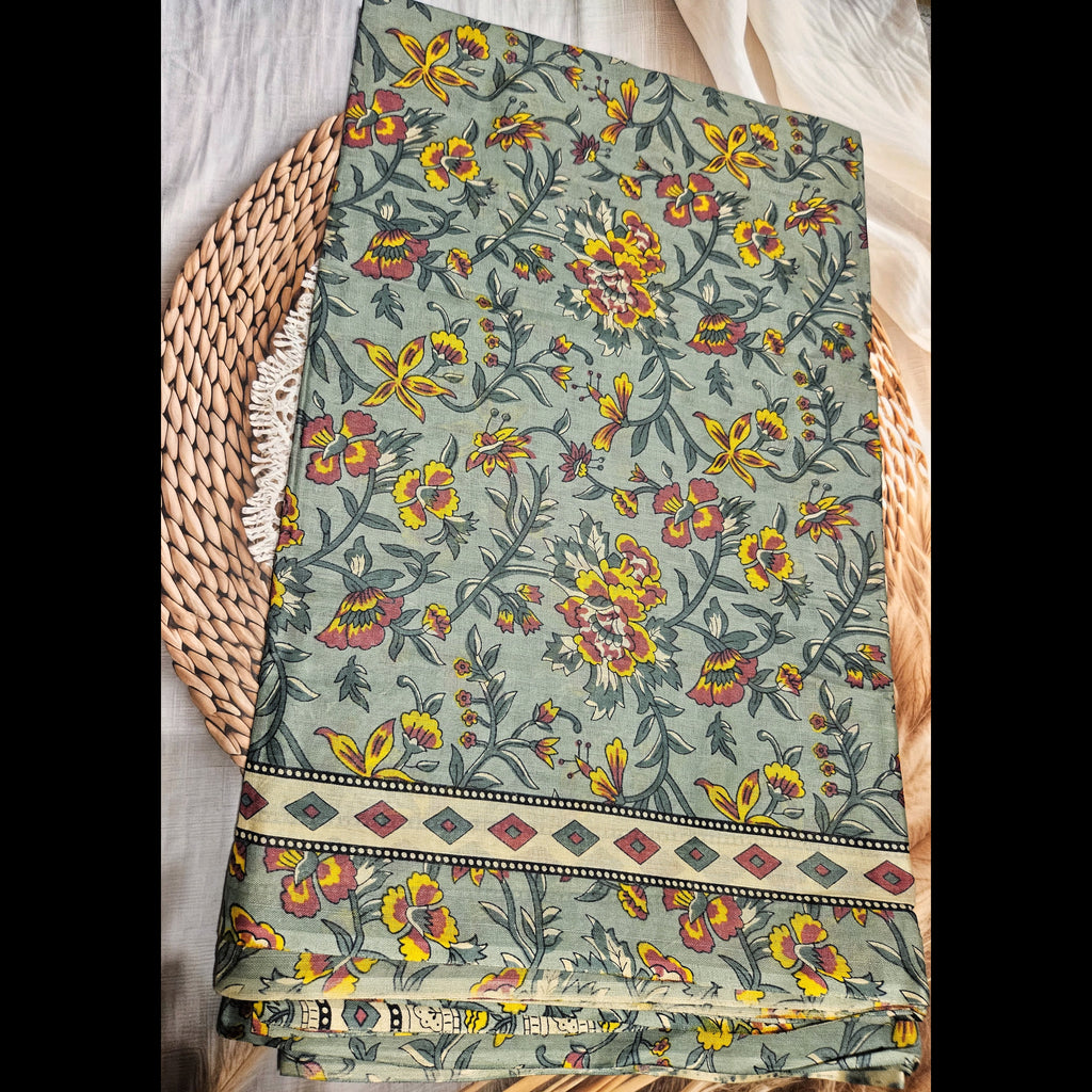 Mul Cotton - Ajrakh print Sarees - ATB