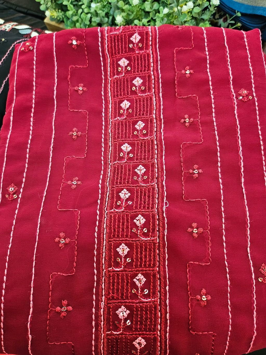 Georgette Embroidered Unstitched material