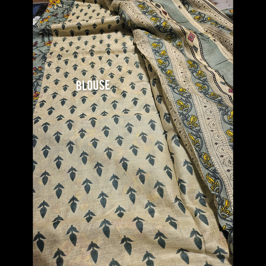 Mul Cotton - Ajrakh print Sarees - ATB