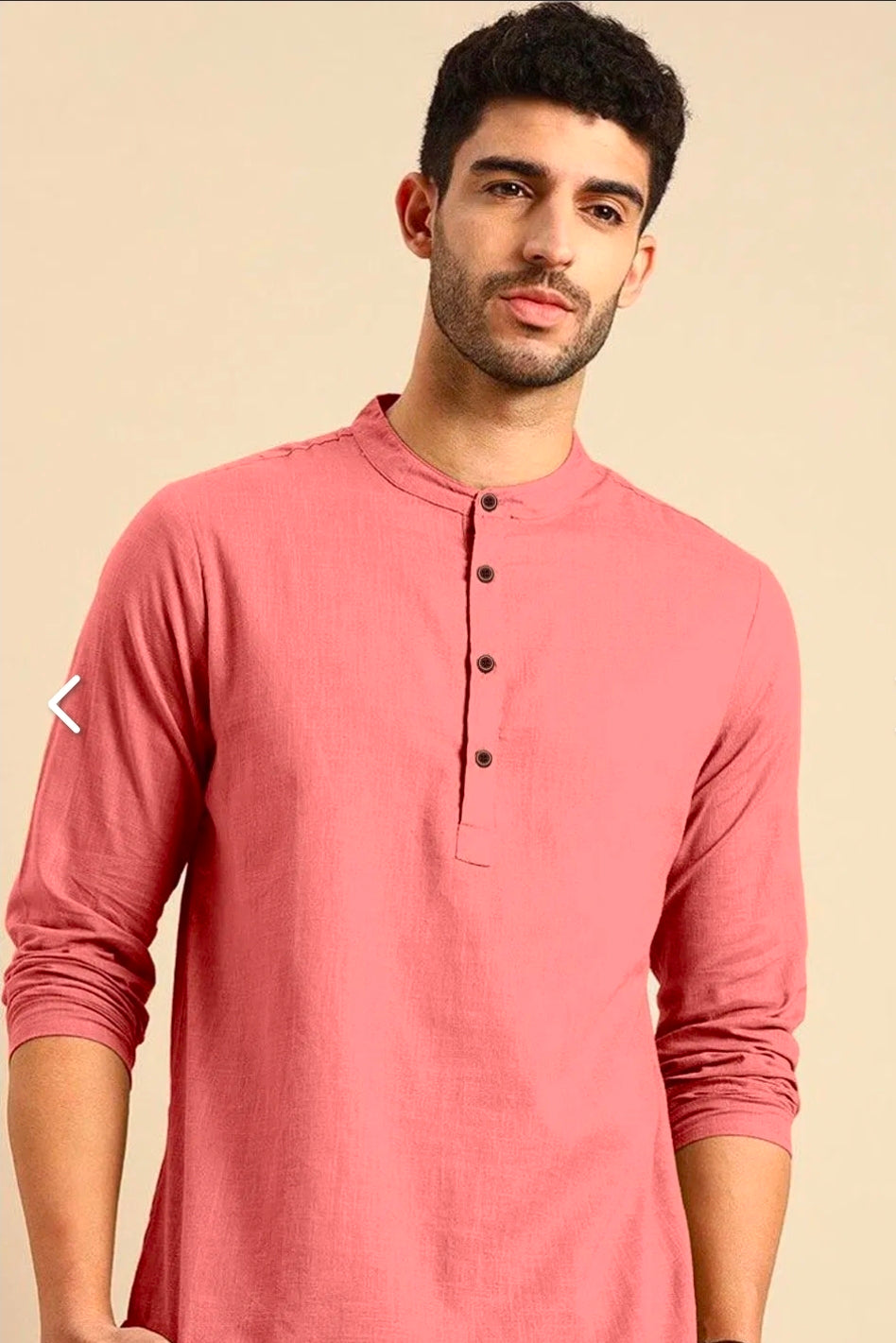 Men's Short Kurta - Full Sleeves - ATB
