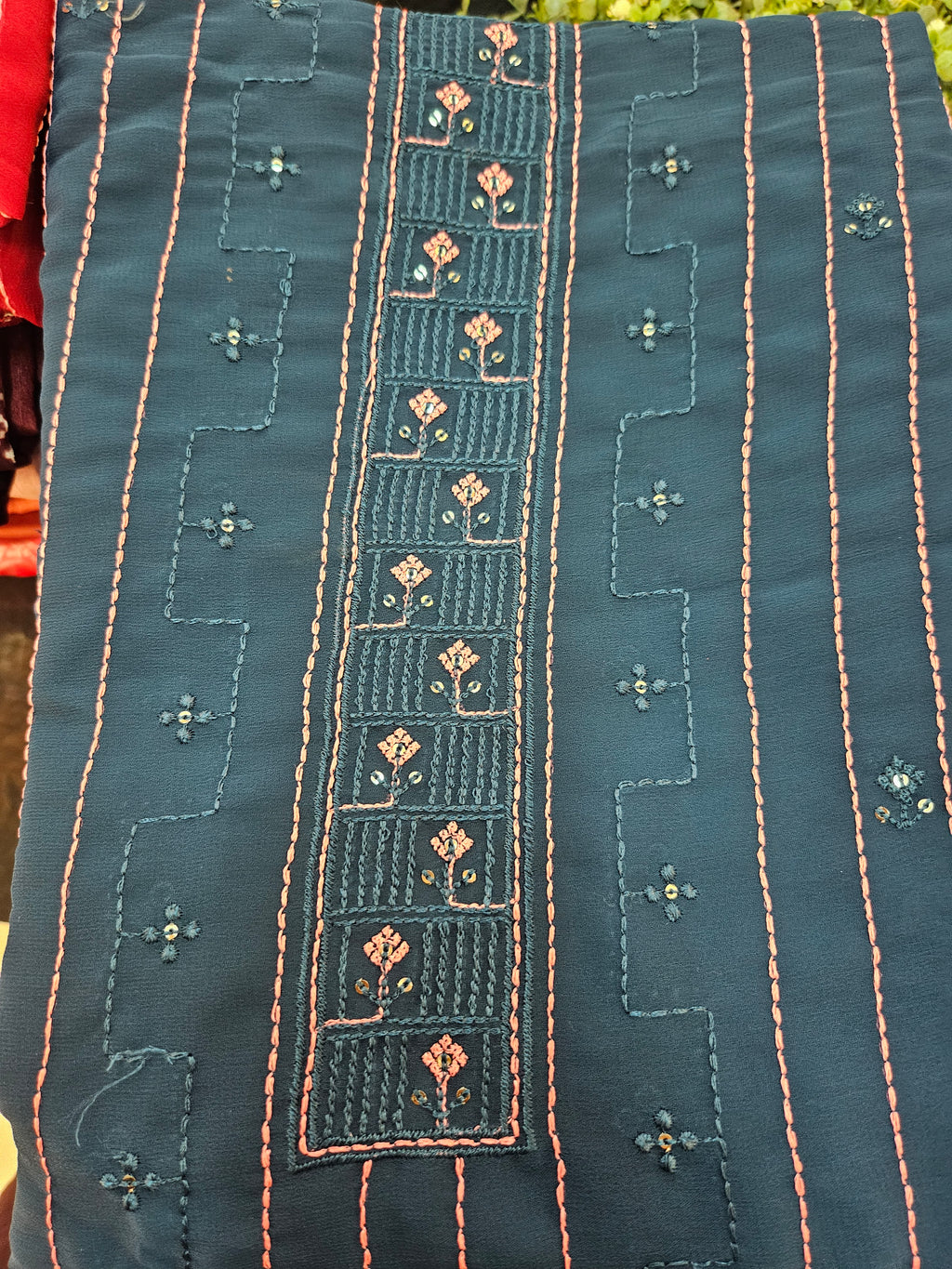 Georgette Embroidered Unstitched material