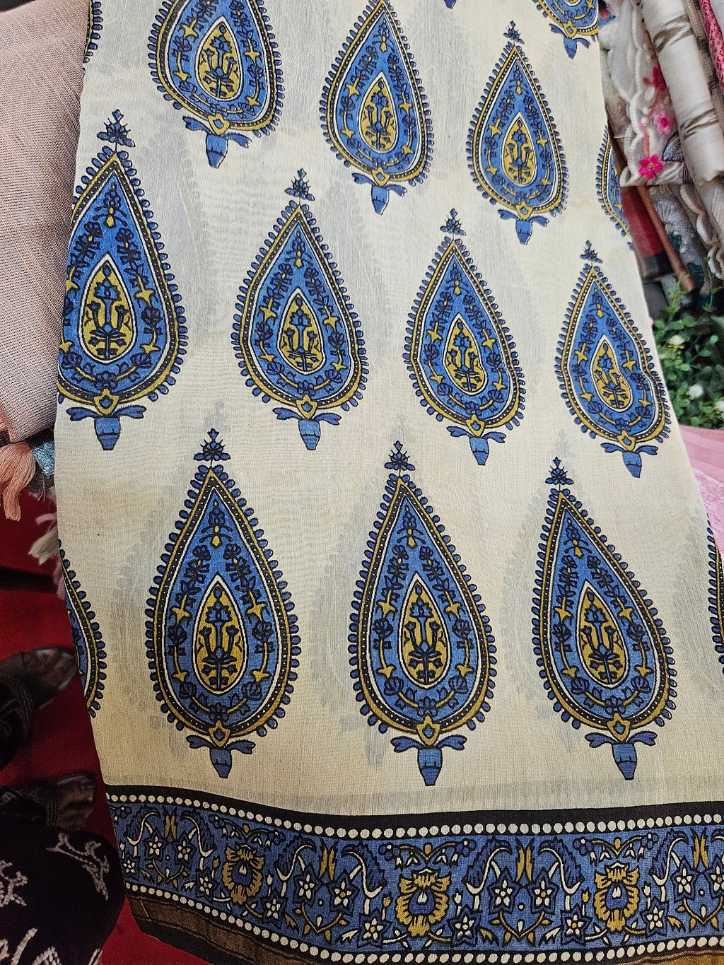 Chanderi cotton with Jaipur Handblock prints