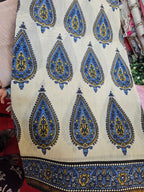 Chanderi cotton with Jaipur Handblock prints