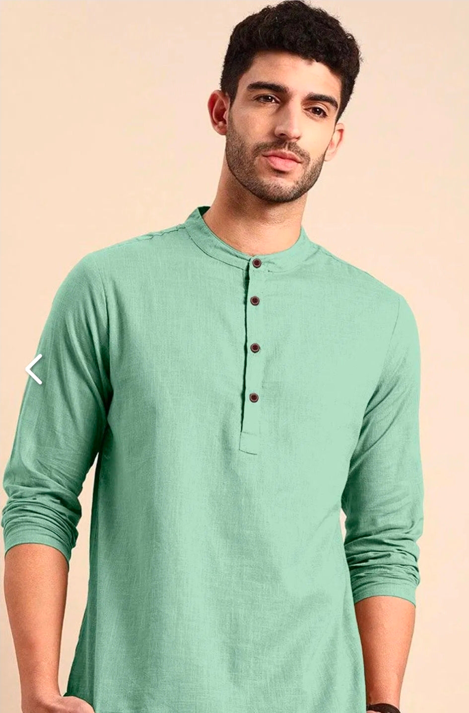 Men's Short Kurta - Full Sleeves - ATB