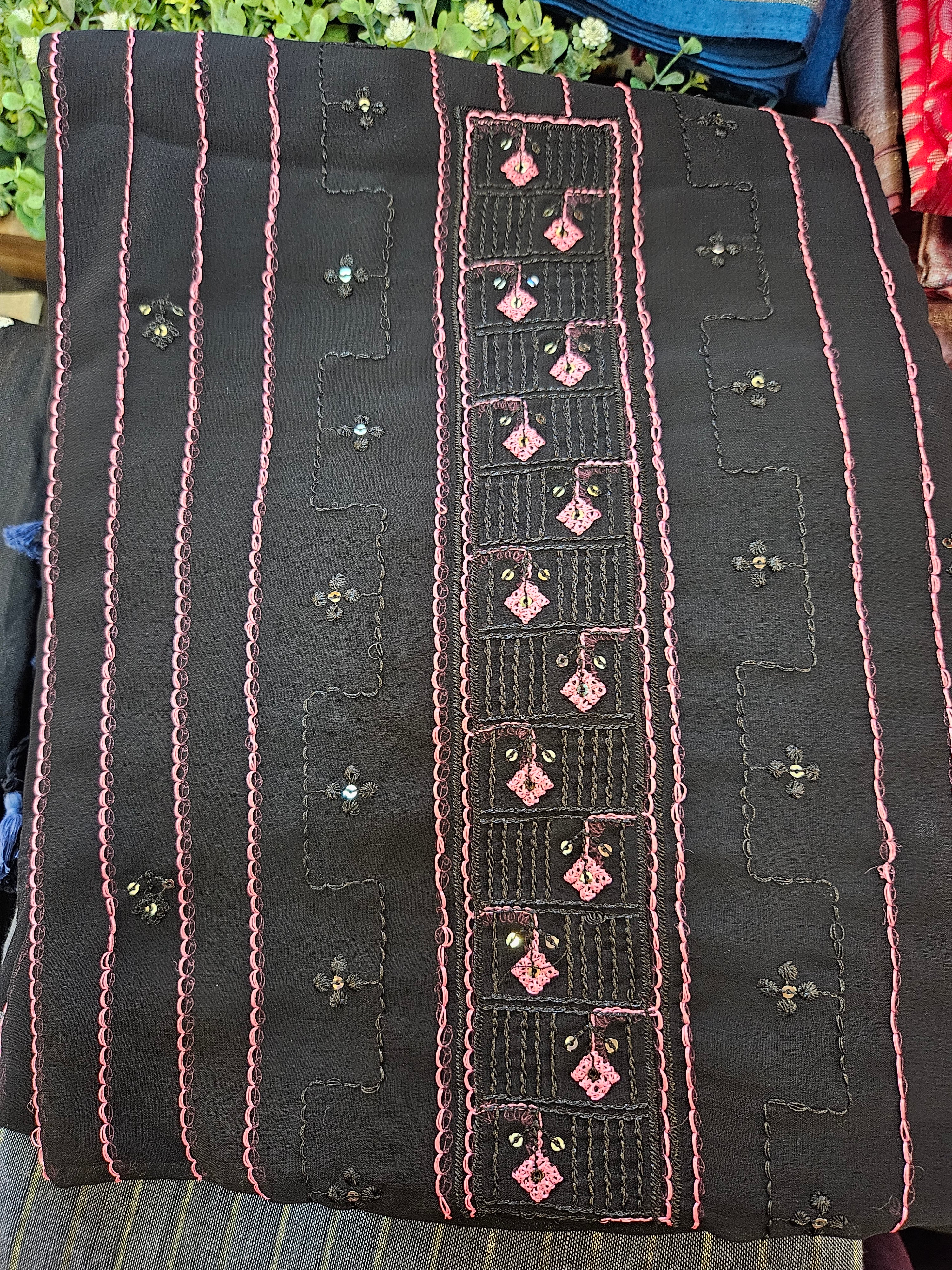 Georgette Embroidered Unstitched material