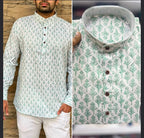Men's Short kurta - Jaipur Print - Full sleeves - ATB