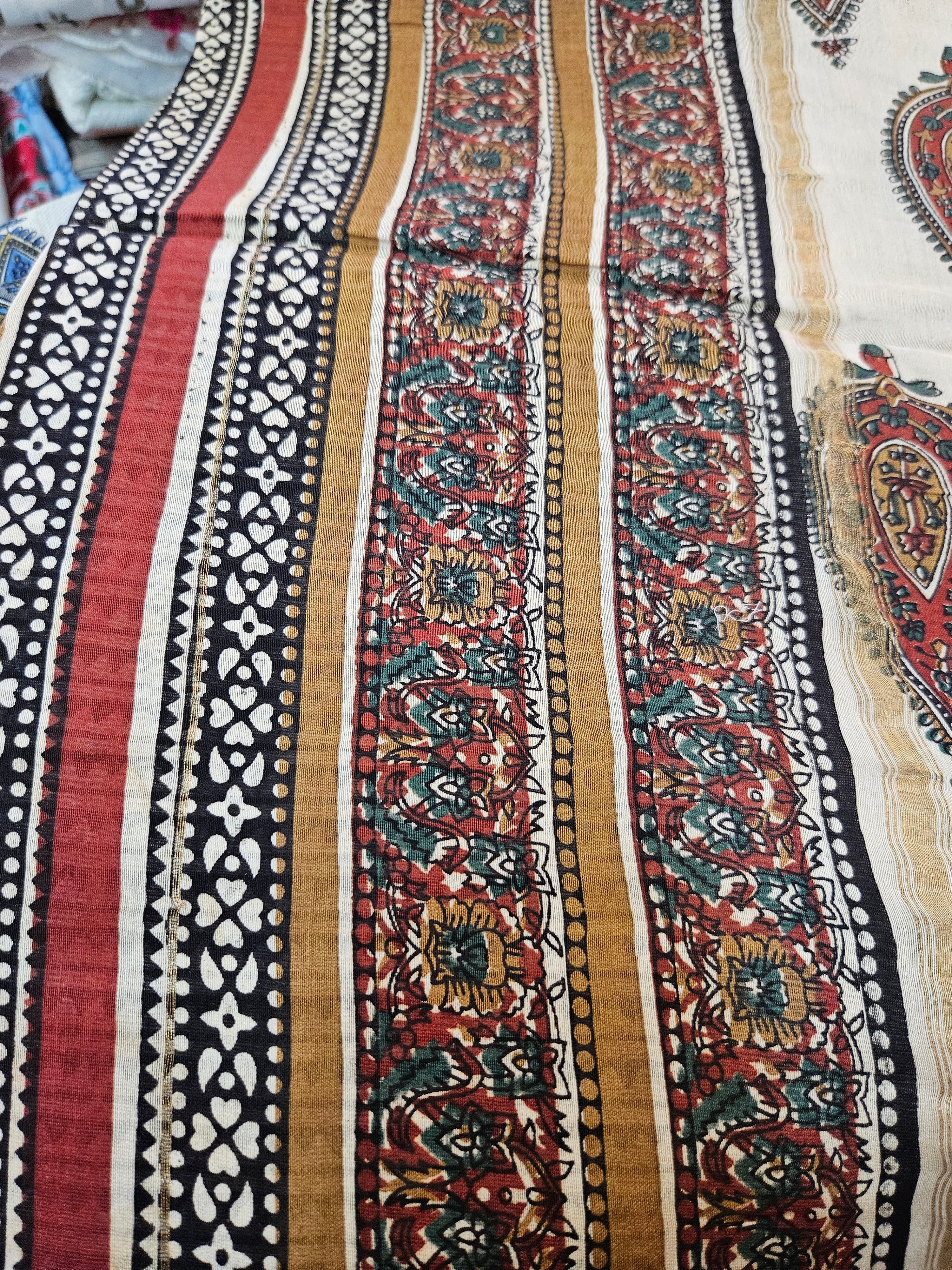 Chanderi cotton with Jaipur Handblock prints