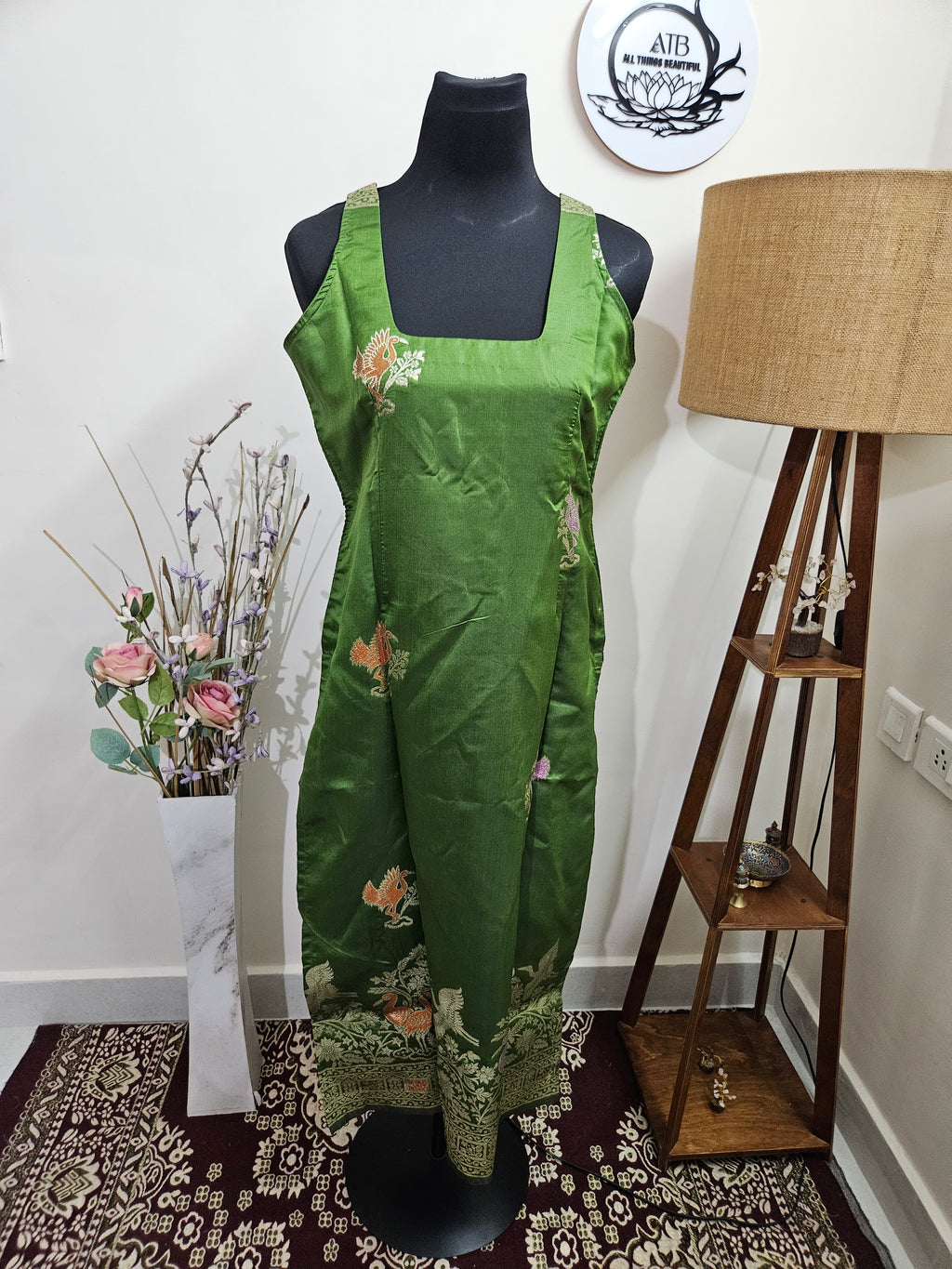 Designer wear - Sleeveless bird Kurta - ATB ✨️