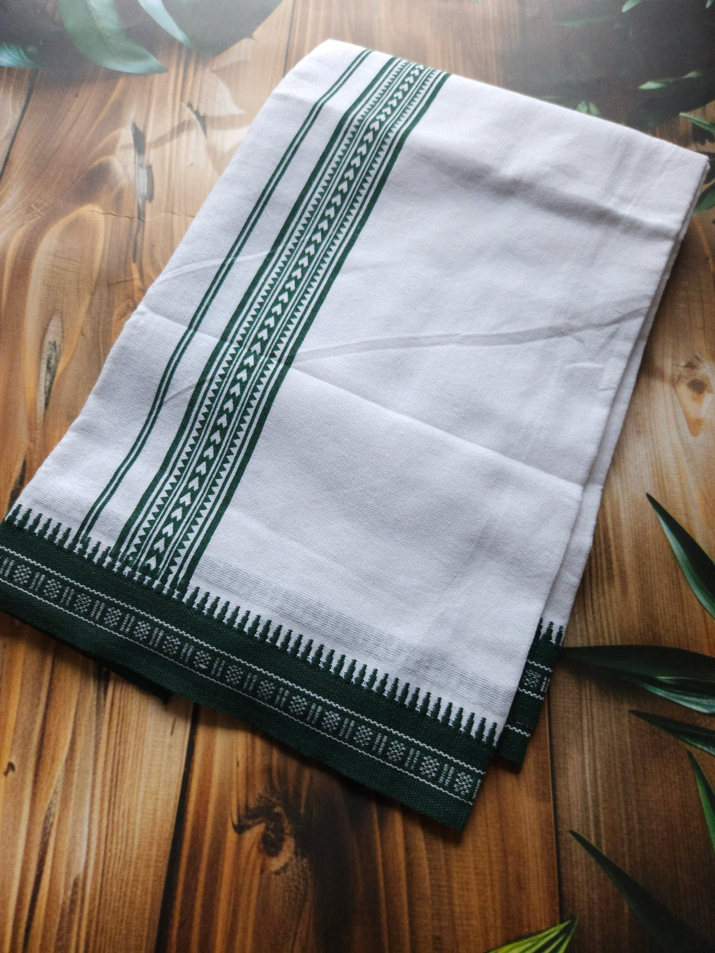 Handblock Printed Mundu - Men's wear - ATB