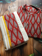 Men's Combo- Shirt + Mundu/ dhoti - Ajrakh - ATB