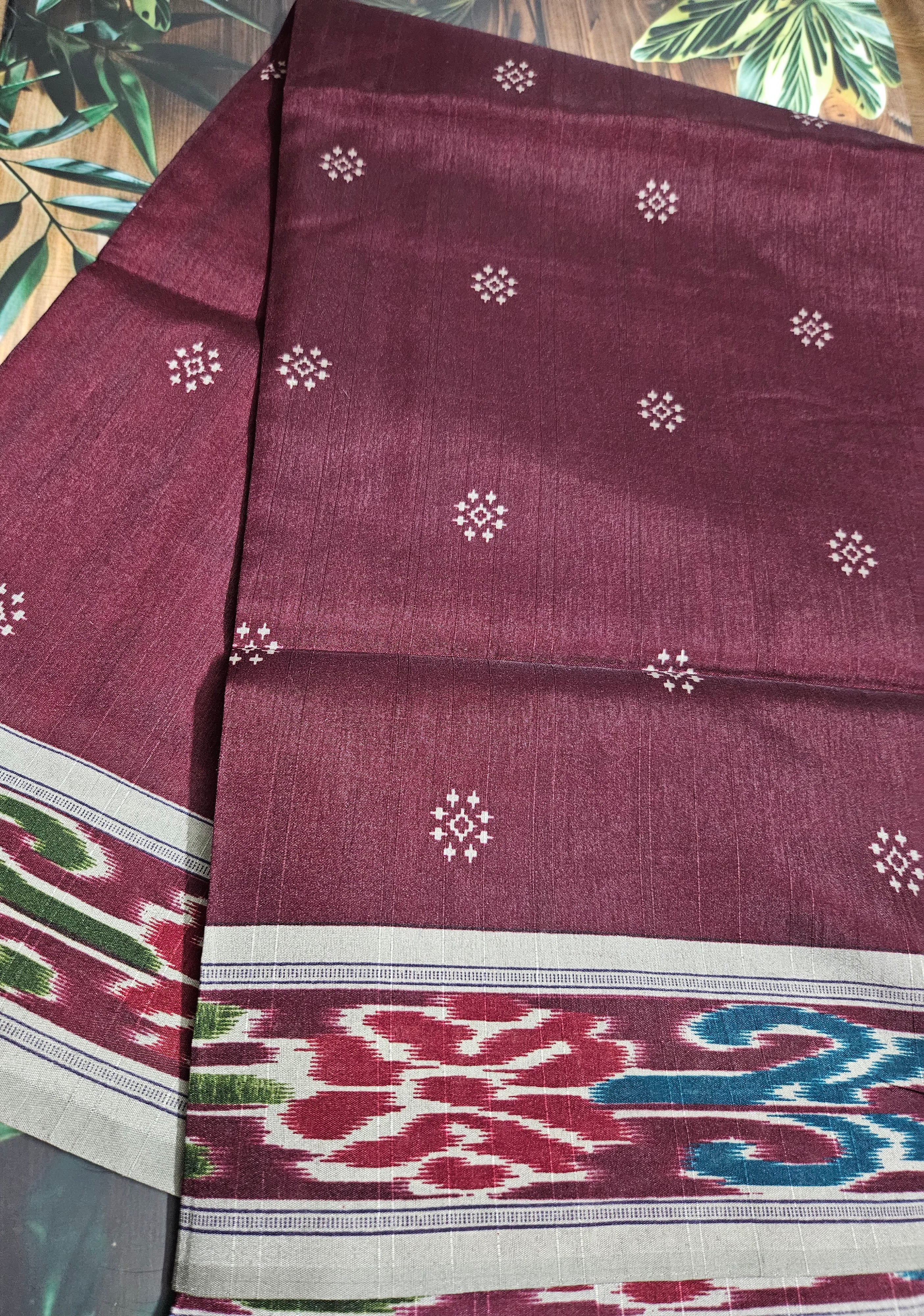 Bhagalpuri Tussar Silk Sarees - Ikkat print - ATB ✨️