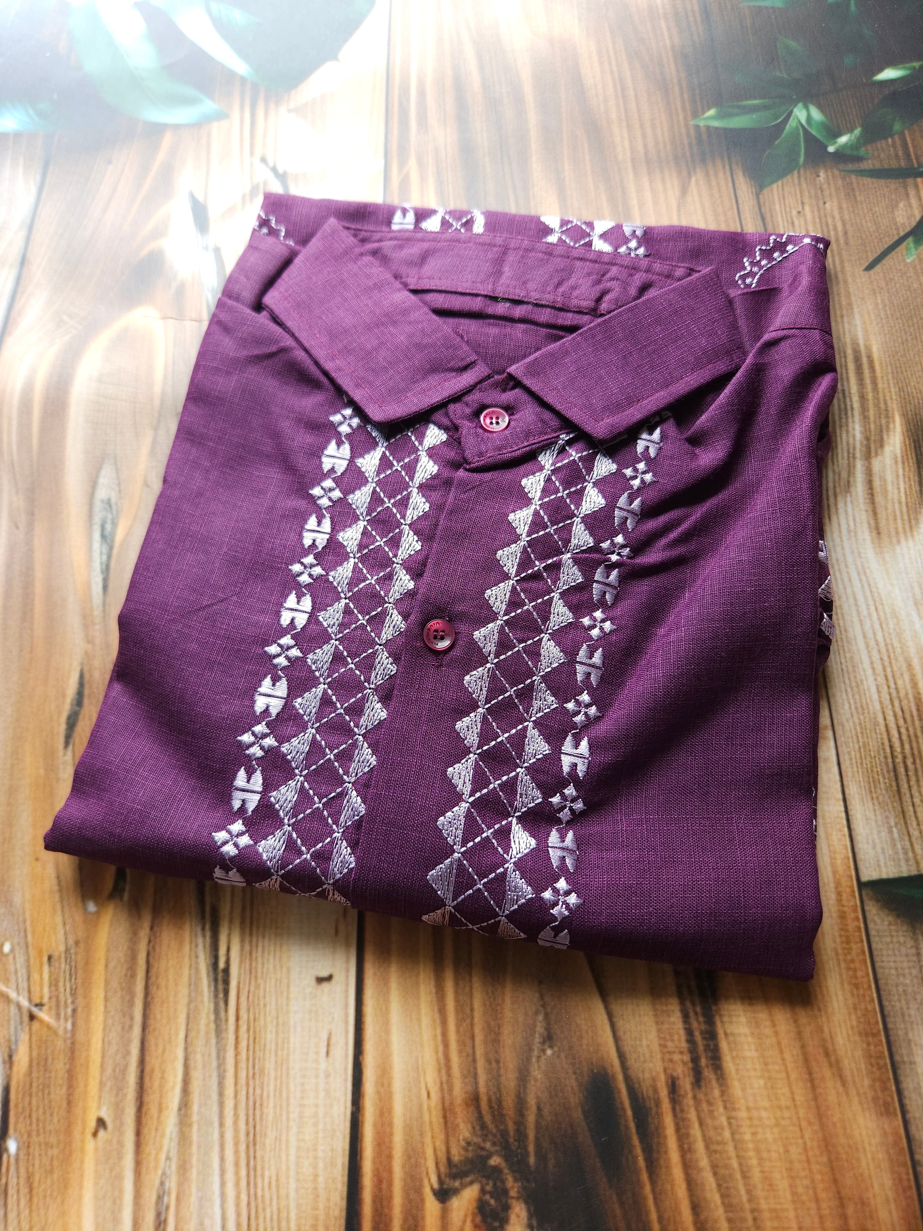 Men's Embroidered Shirt - Festive wear- ATB