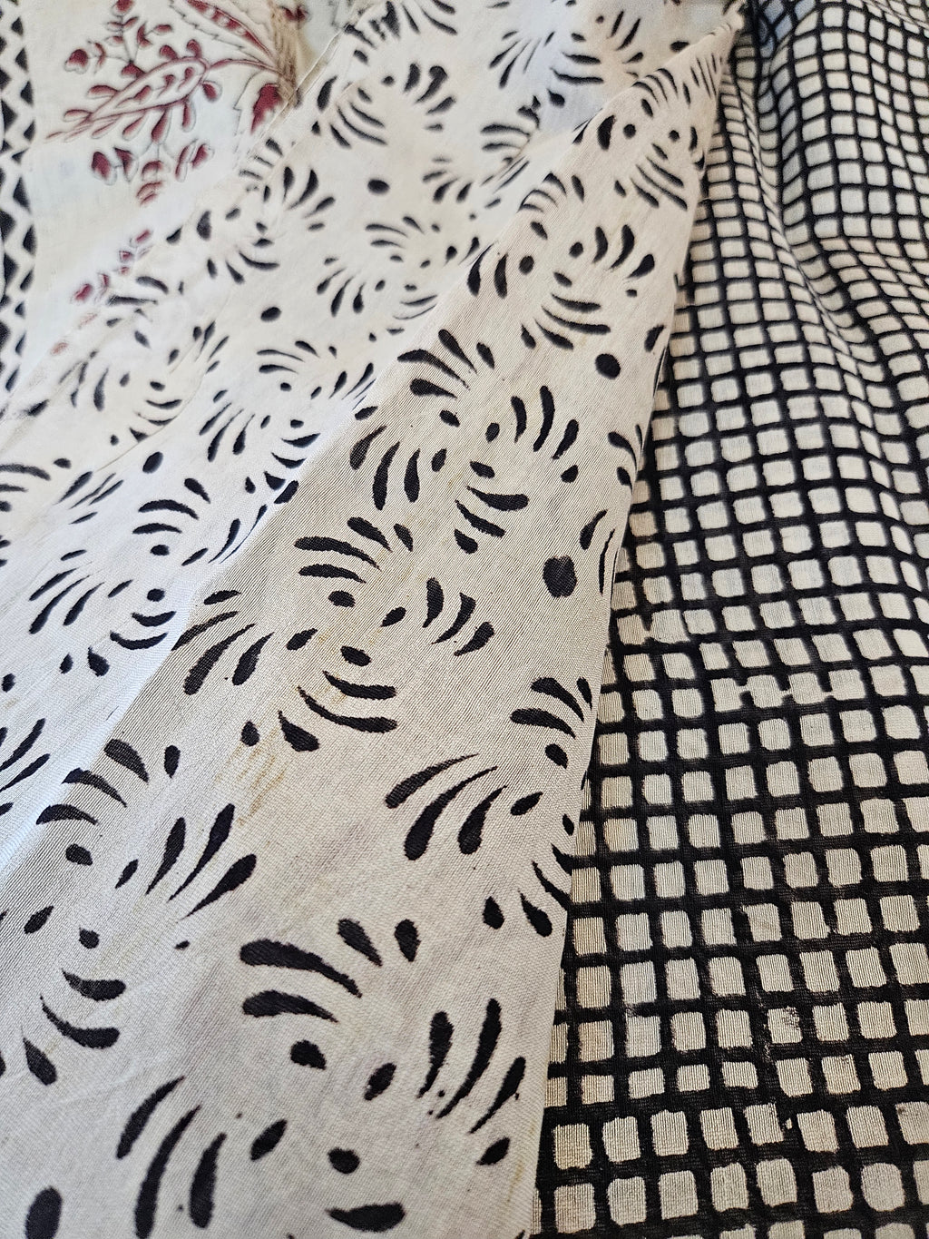 Chanderi cotton with Jaipur Handblock prints