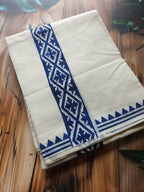 Handblock Printed Mundu - Men's wear - ATB