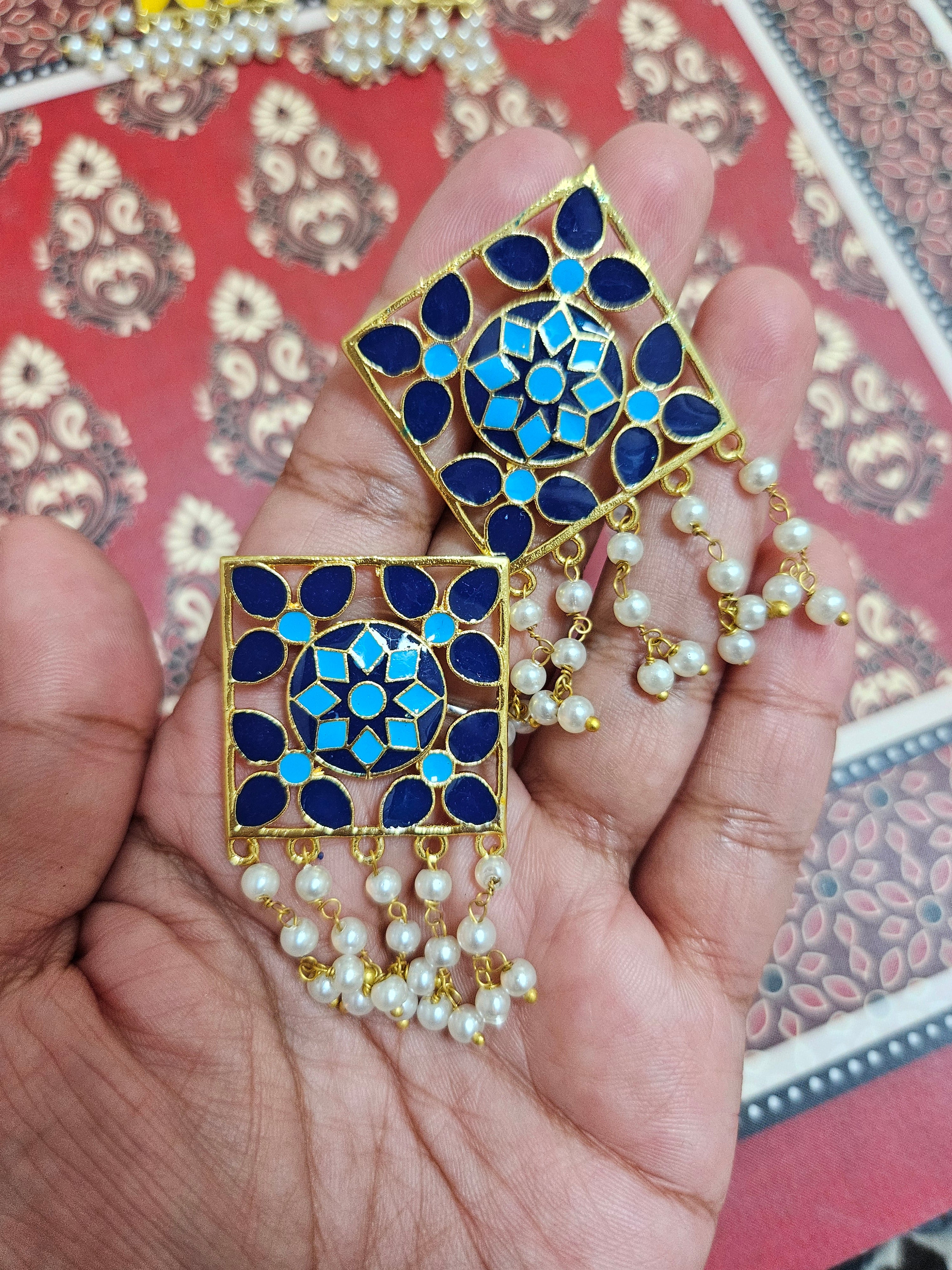 Meenakari Jaipur earrings - Fashion Jewellery- ATB ✨️